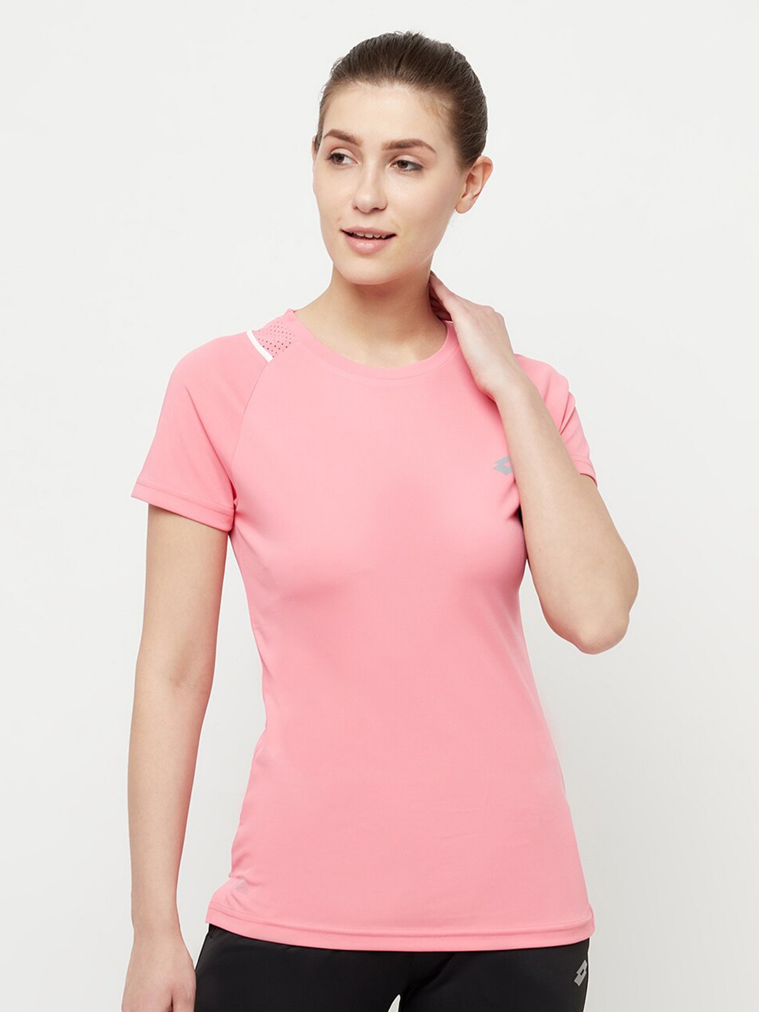 

Lotto Women Pink Outdoor Sports T-shirt