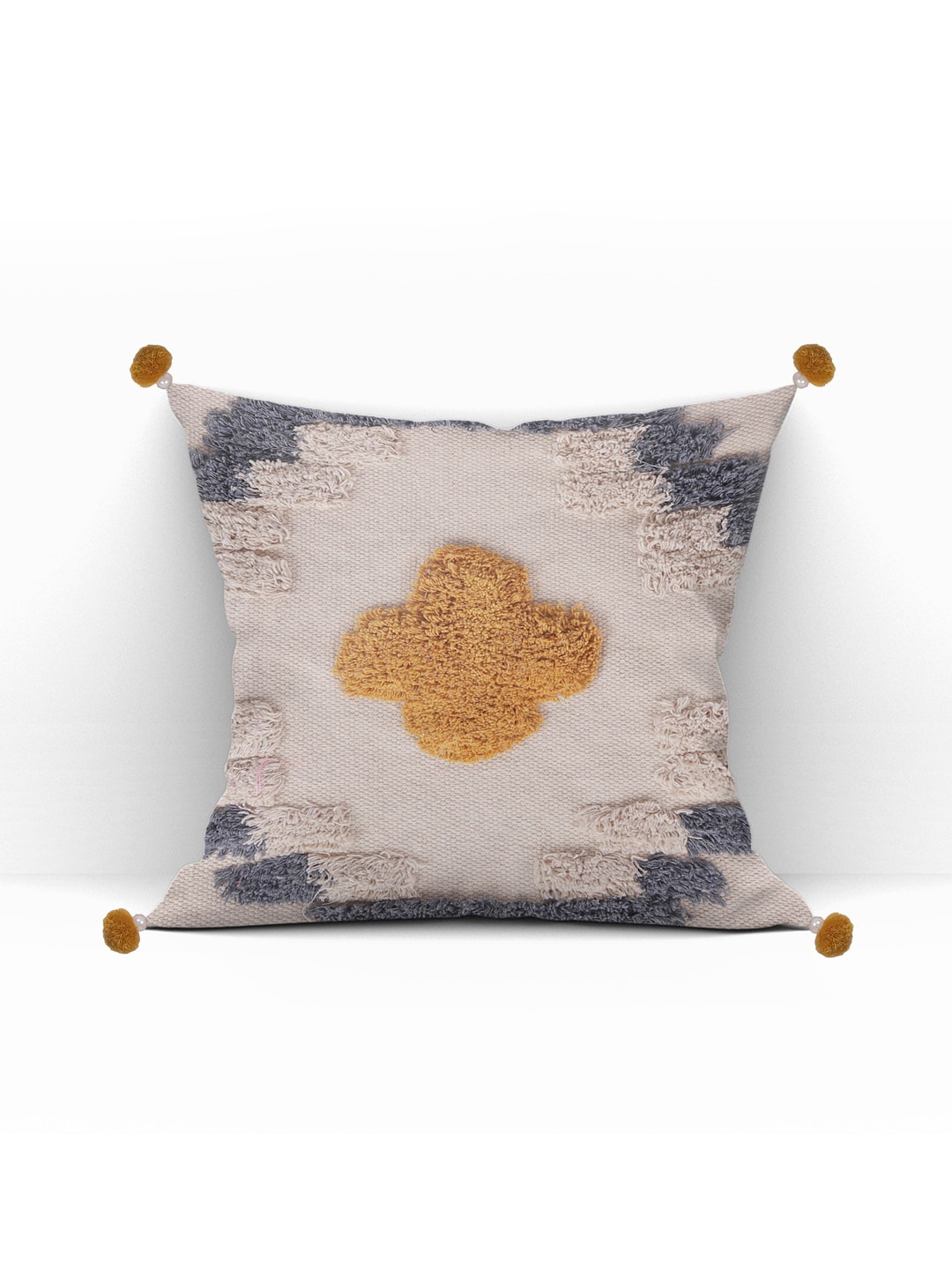 

ASTRID Multicolored Self Design Cotton Cushion Cover, Multi