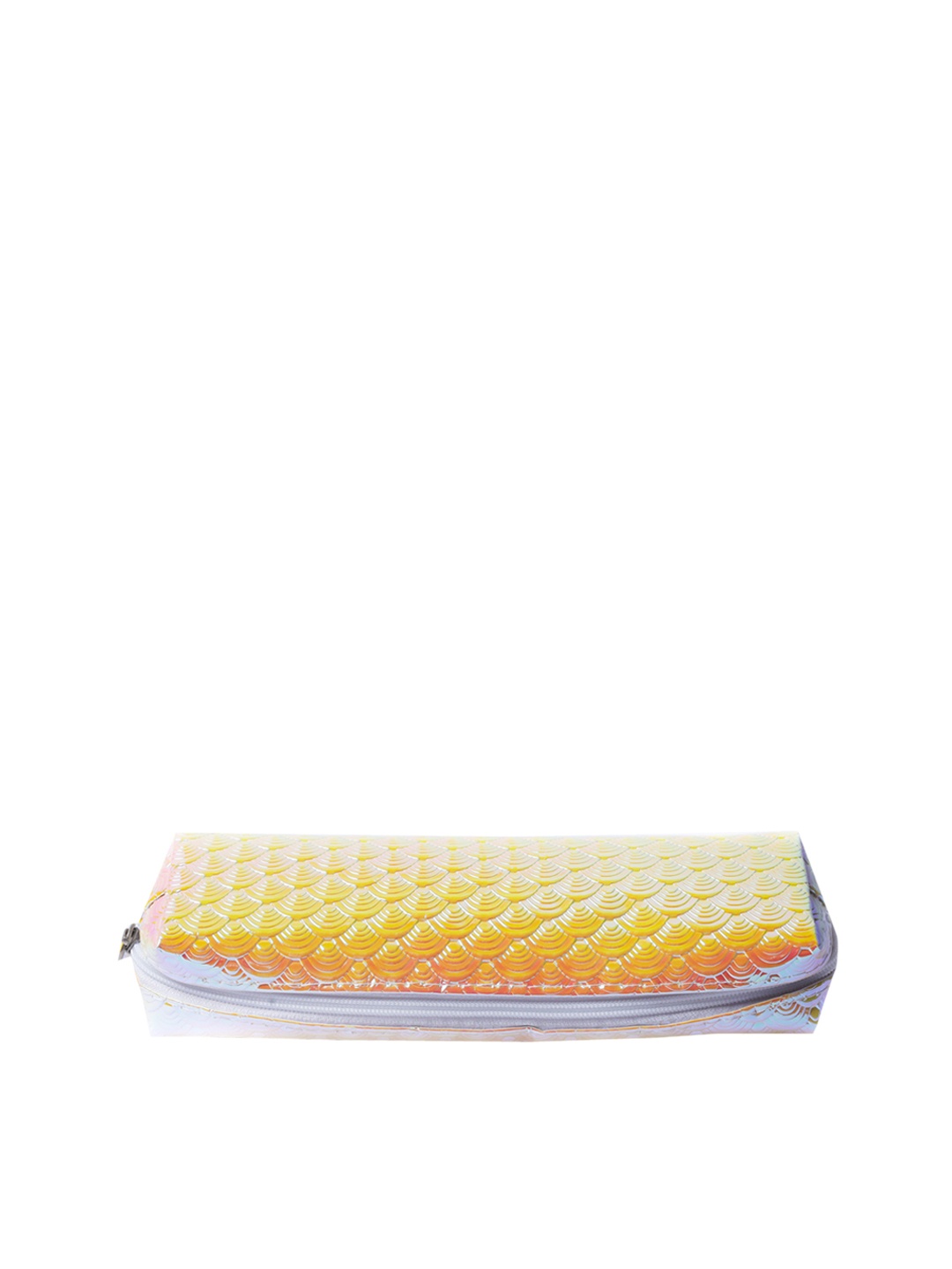 

ALLURE Women Gold Toned Embellished Holographic Makeup Bag