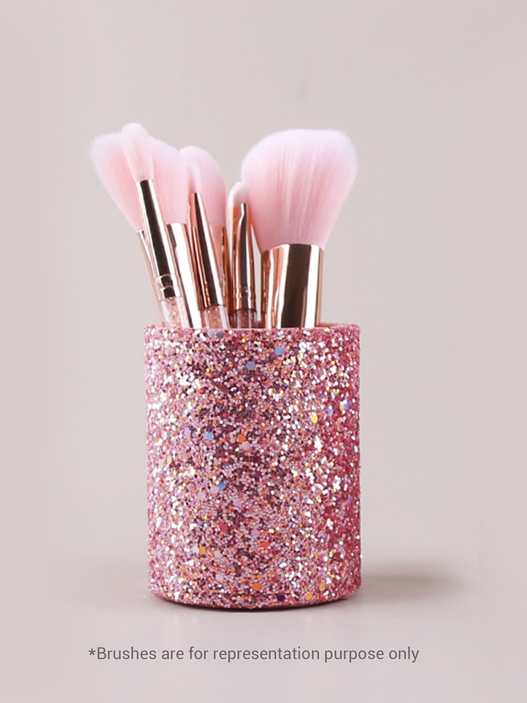 

ALLURE Makeup Brush Holder - Pink