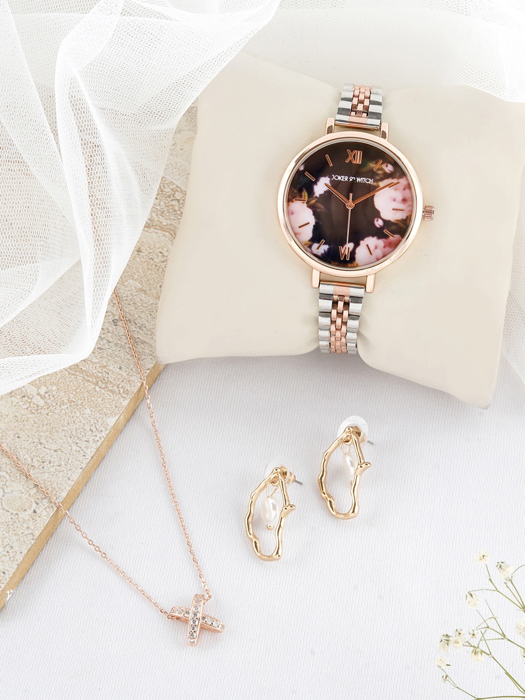 

JOKER & WITCH Women Rose Gold Watch Gift Set