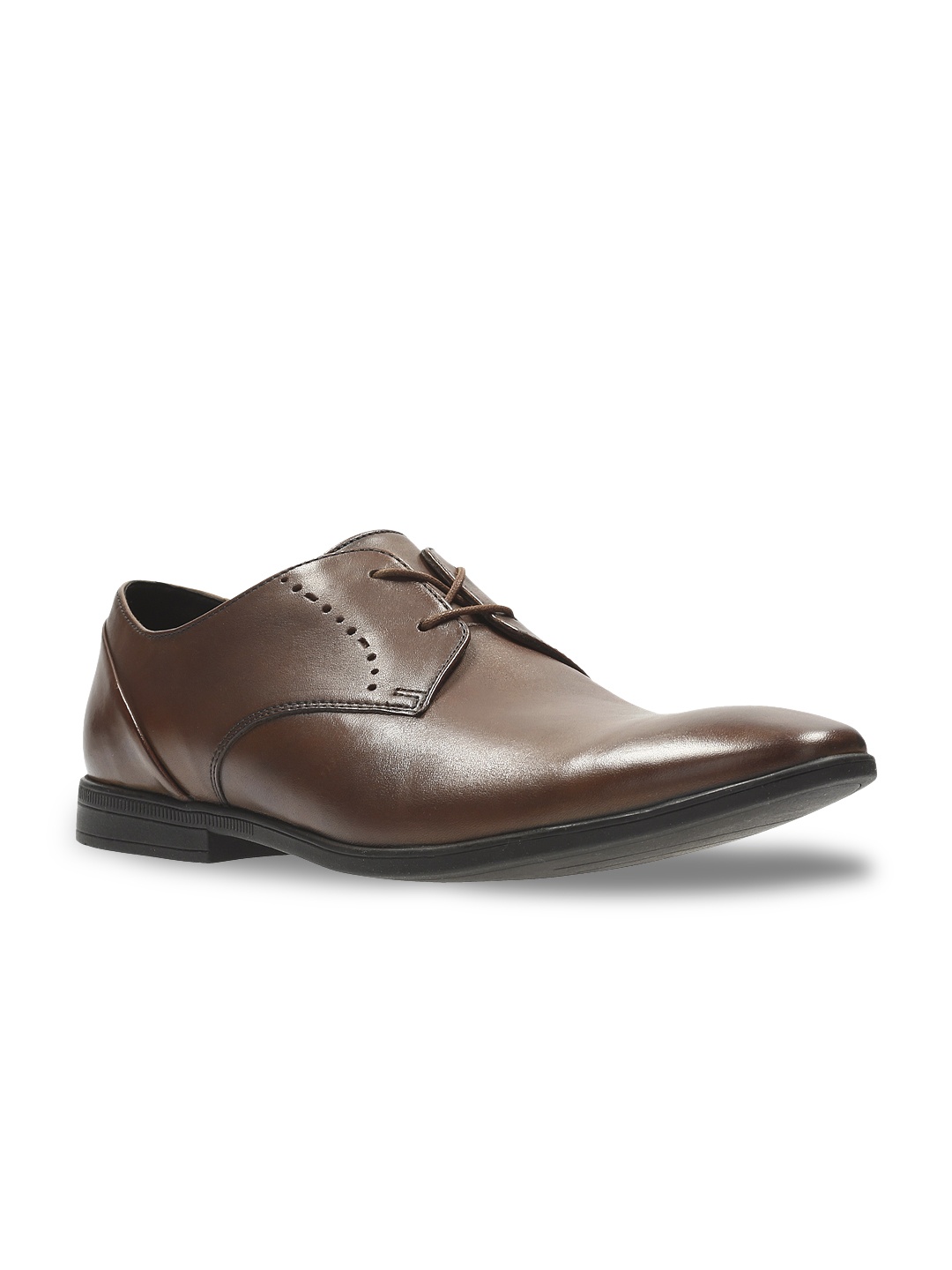 

Clarks Men Brown Leather Derbys