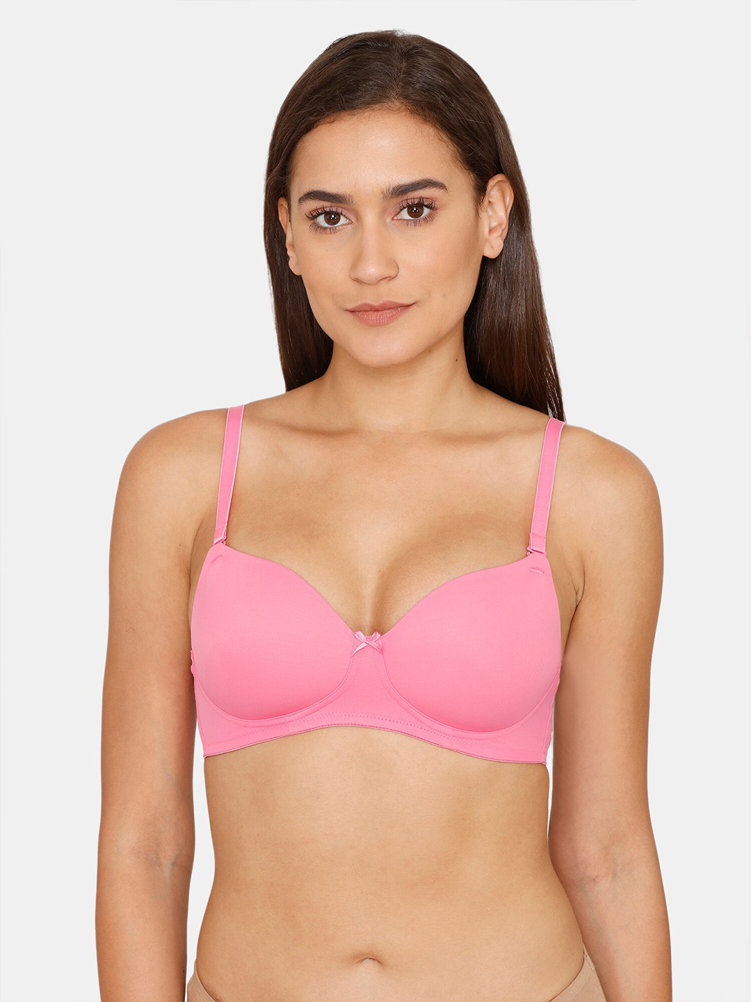 

Zivame Pink T-shirt Bra - Lightly Padded
