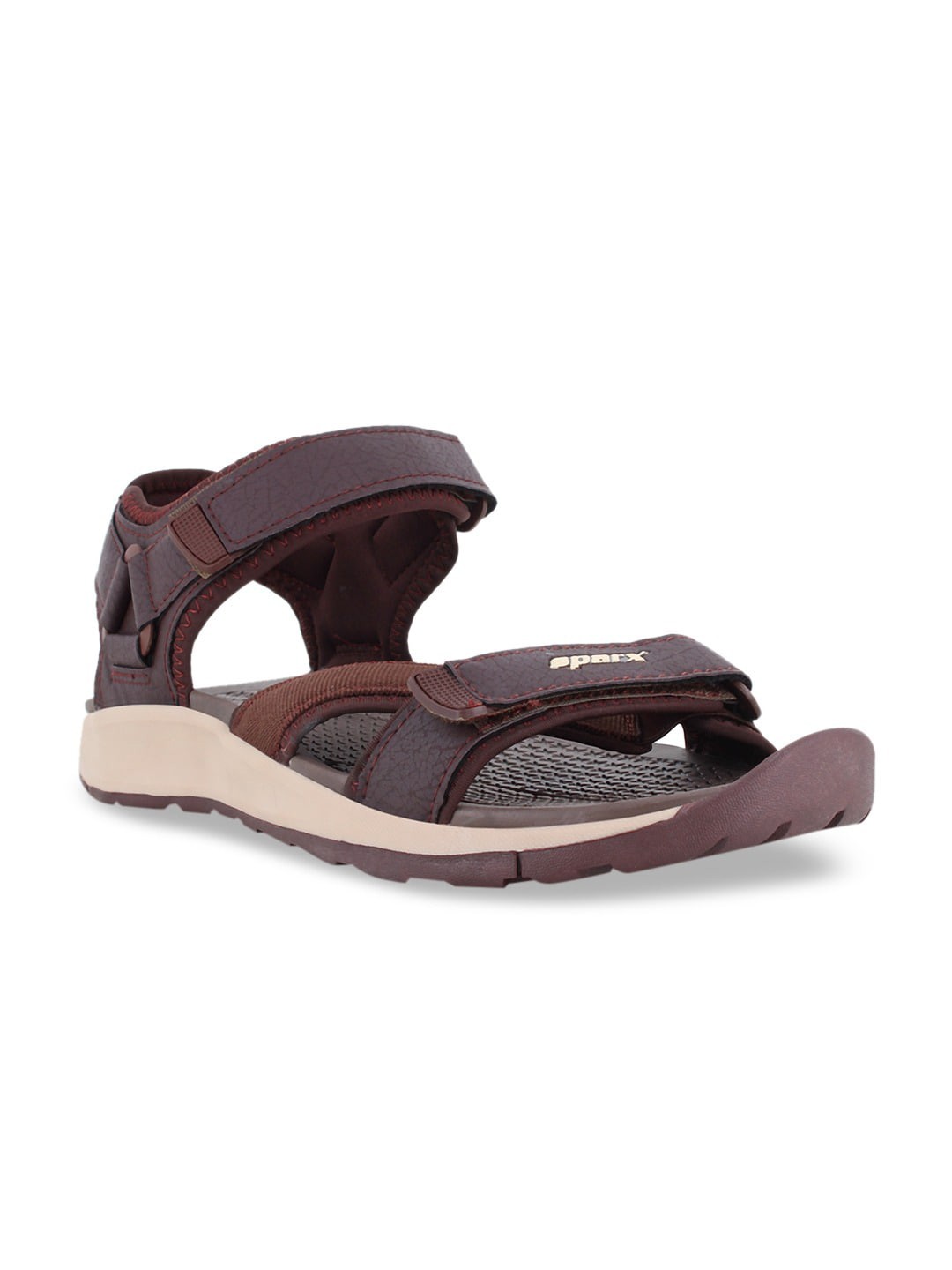 

Sparx Men Brown & Beige Solid Sports Sandals