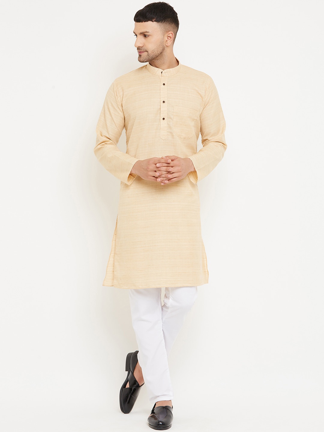 

Armaan Ethnic Men Beige & White Kurta with Pyjamas
