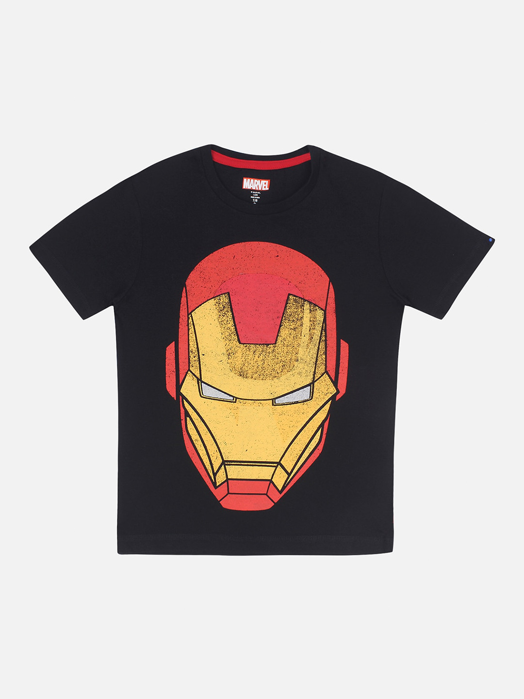 

Kids Ville Boys Black Iron Man Front And Back Printed Tshirt