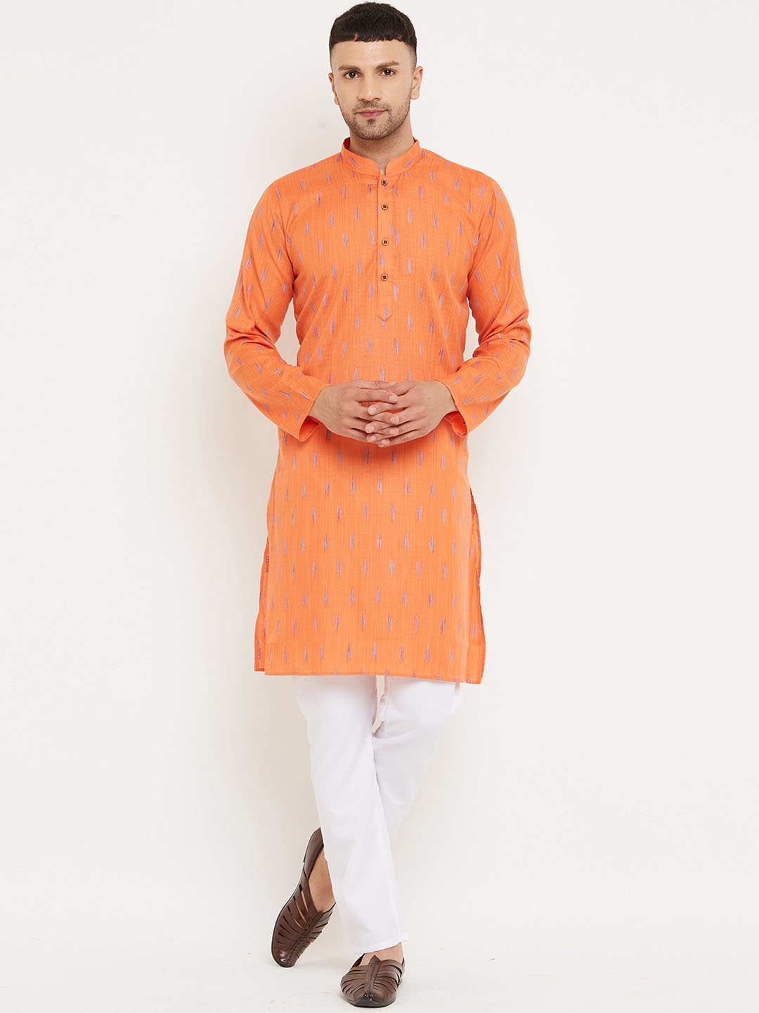 

Armaan Ethnic Men Orange Kurta with Pyjamas