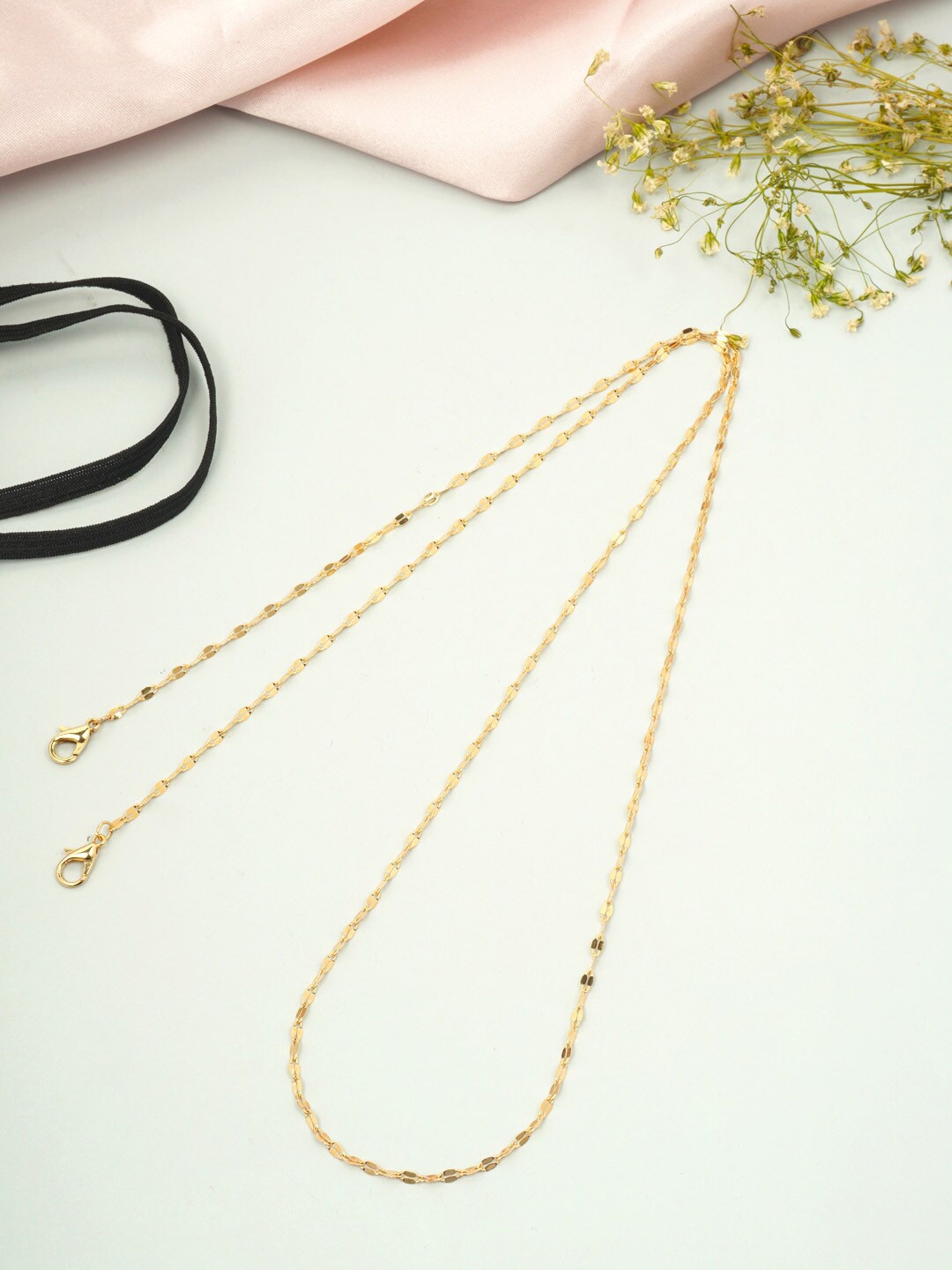 

Ferosh Gold-Toned Link Face Mask Chain