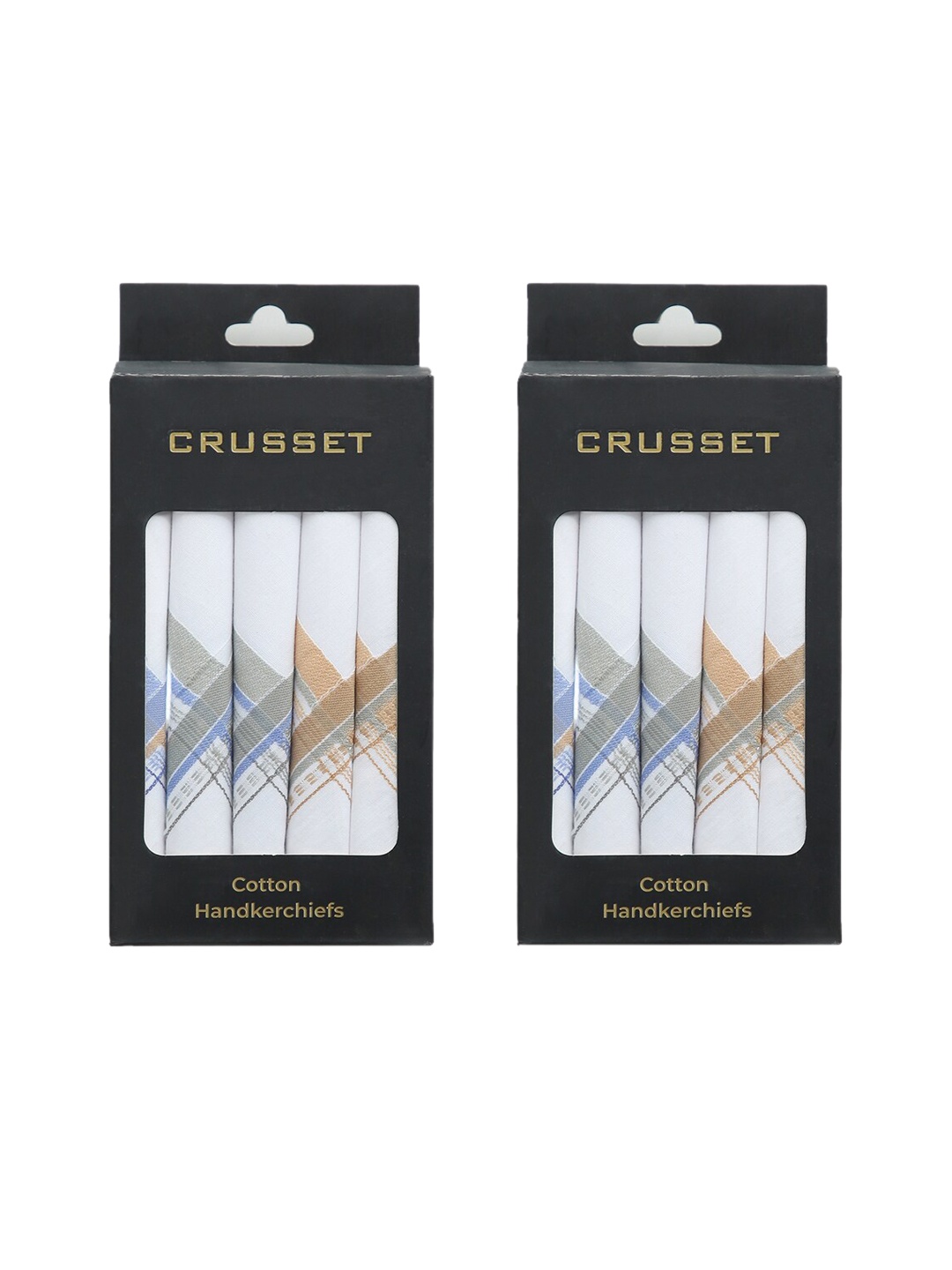

CRUSSET Men Pack of 10 White Handkerchiefs