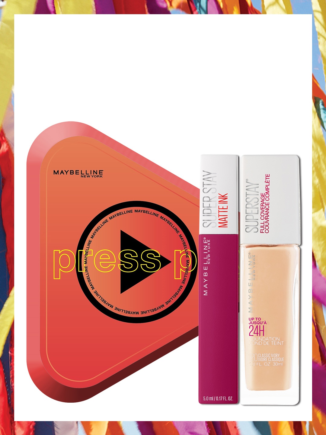 

Maybelline New York Press Play Makeup Essentials Set, Orange