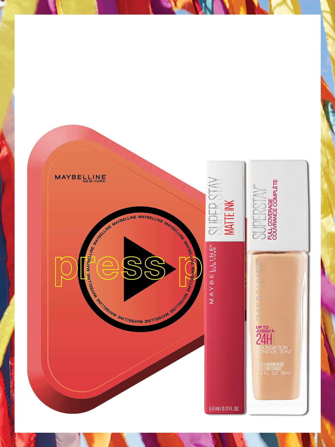 

Maybelline New York Press Play Makeup Essentials Set, Orange