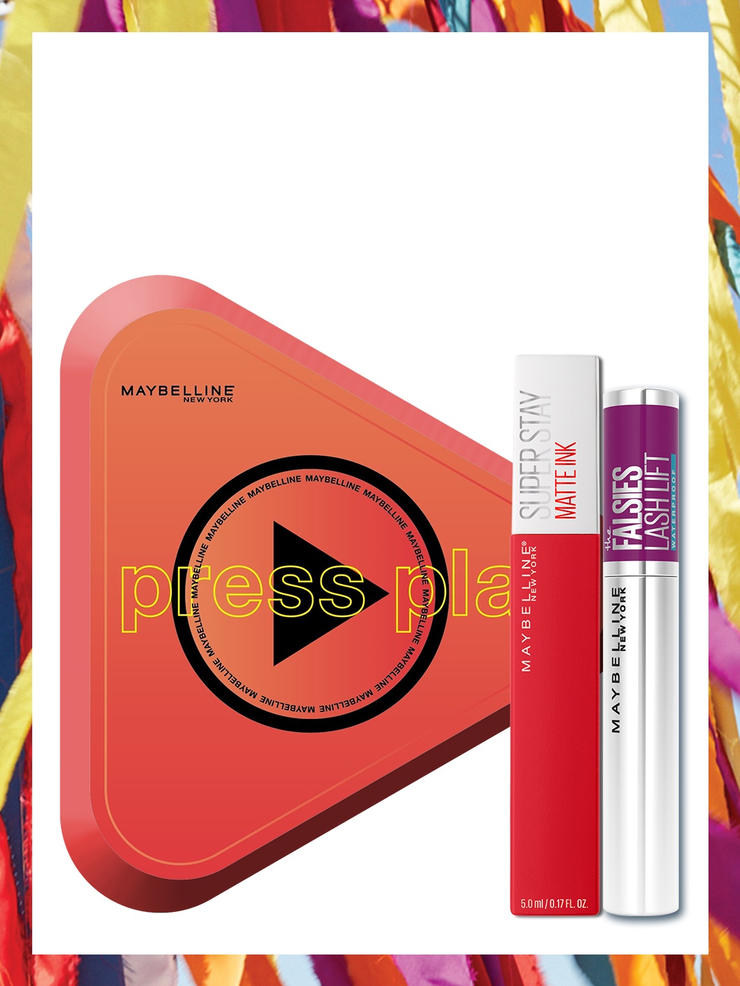 

Maybelline New York Press Play Makeup Essentials Set, Red