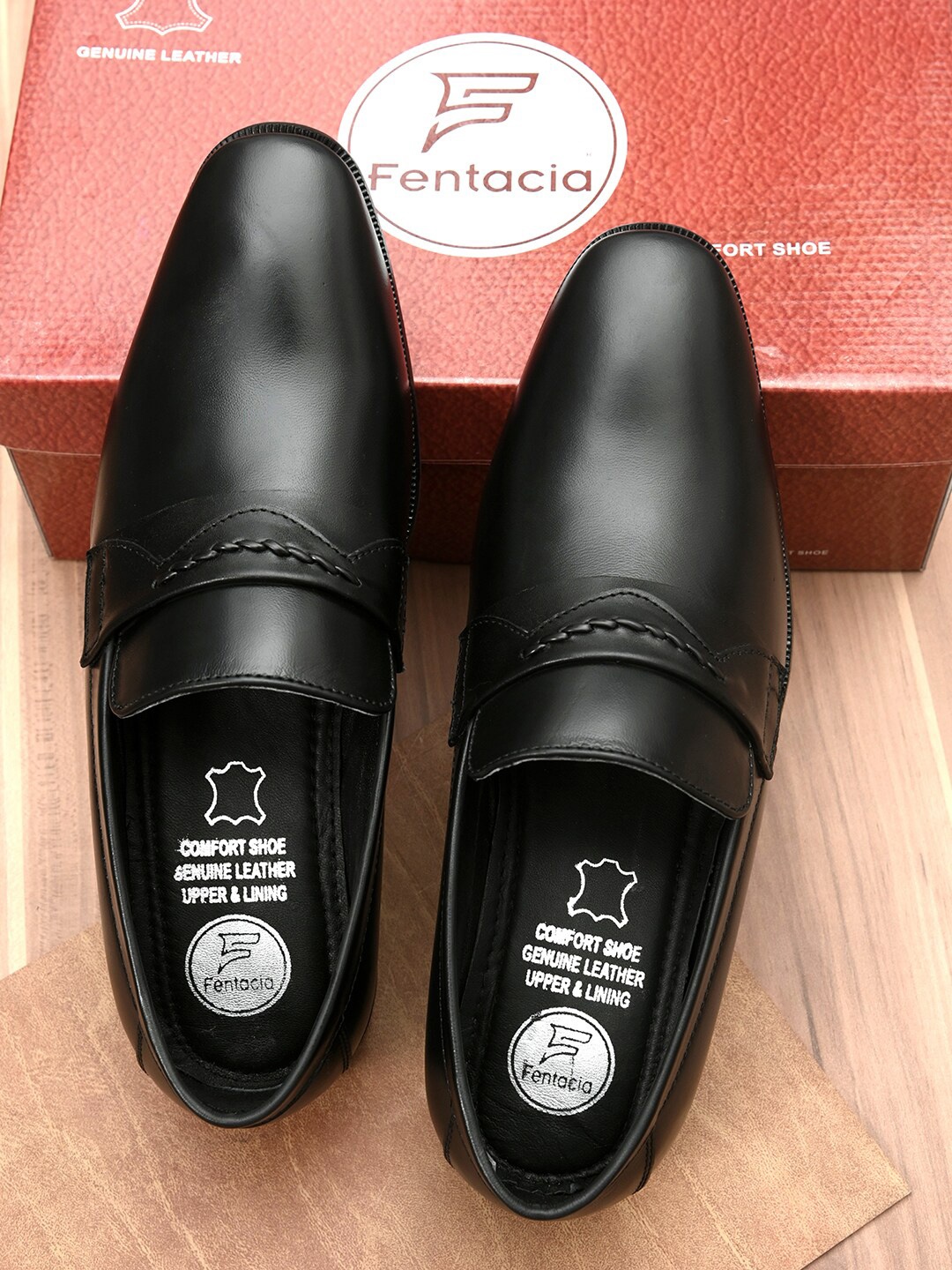 

Fentacia Men Formal Loafers, Black