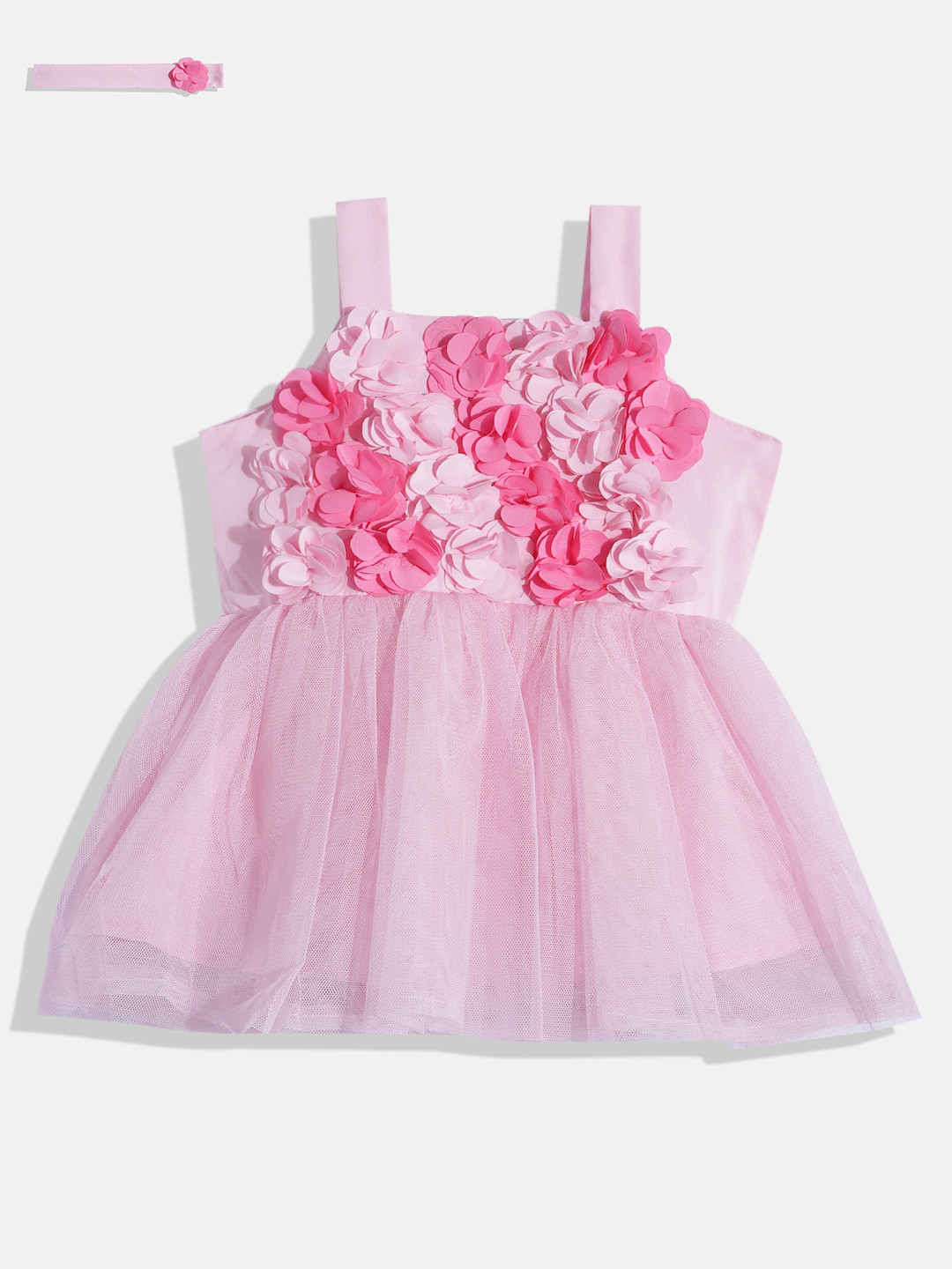 

Allen Solly Junior Infant Girls Pleated Detail Fit & Flare Party Dress, Pink