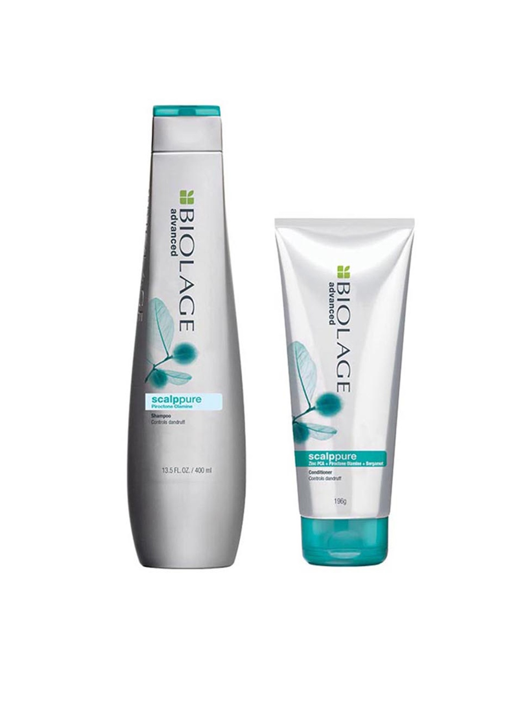 

Biolage Scalppure Anti-Dandruff Shampoo and Conditioner Combo - 400ml + 196g, Grey