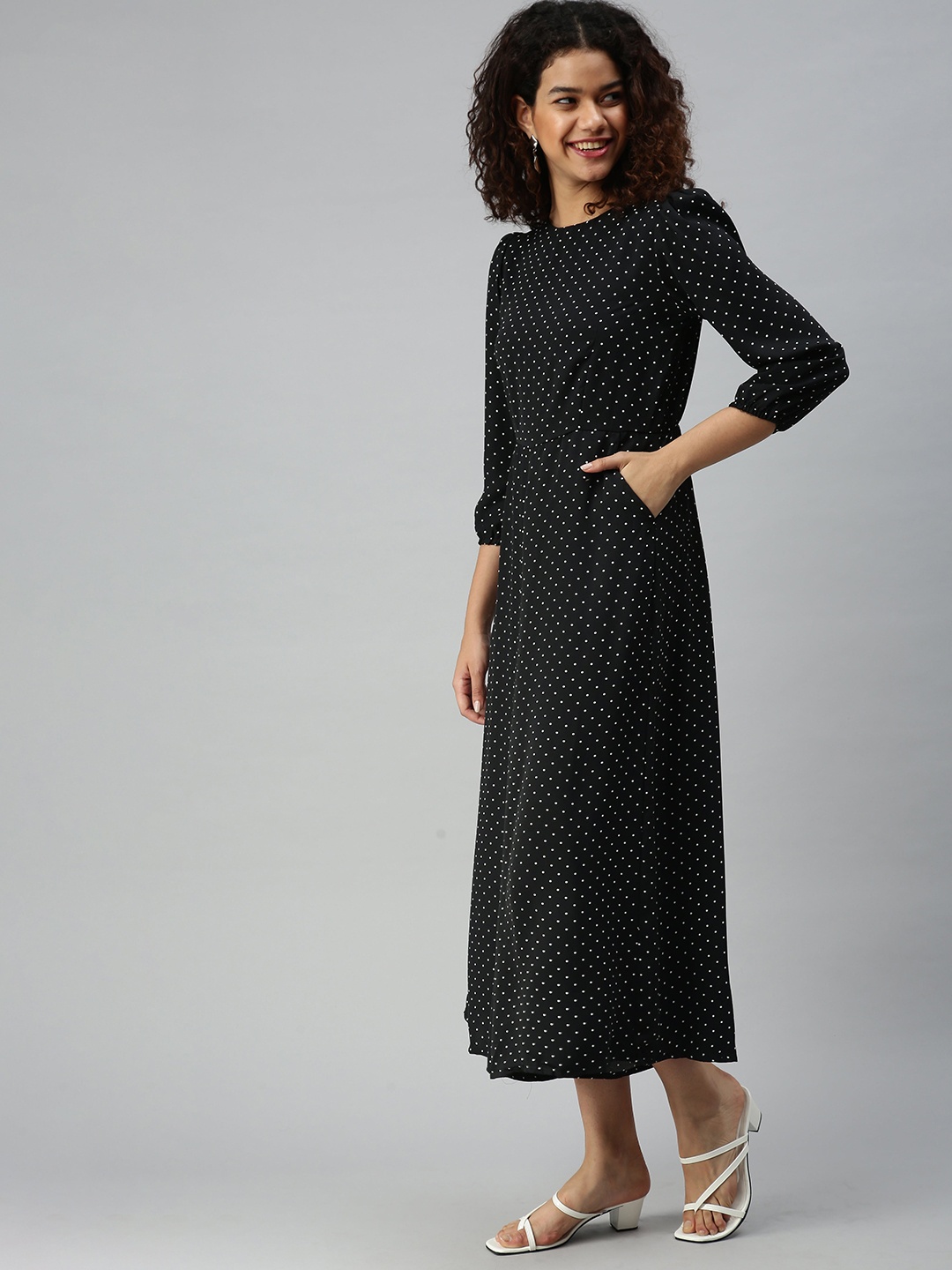

SHOWOFF Black Printed Basic Jumpsuit