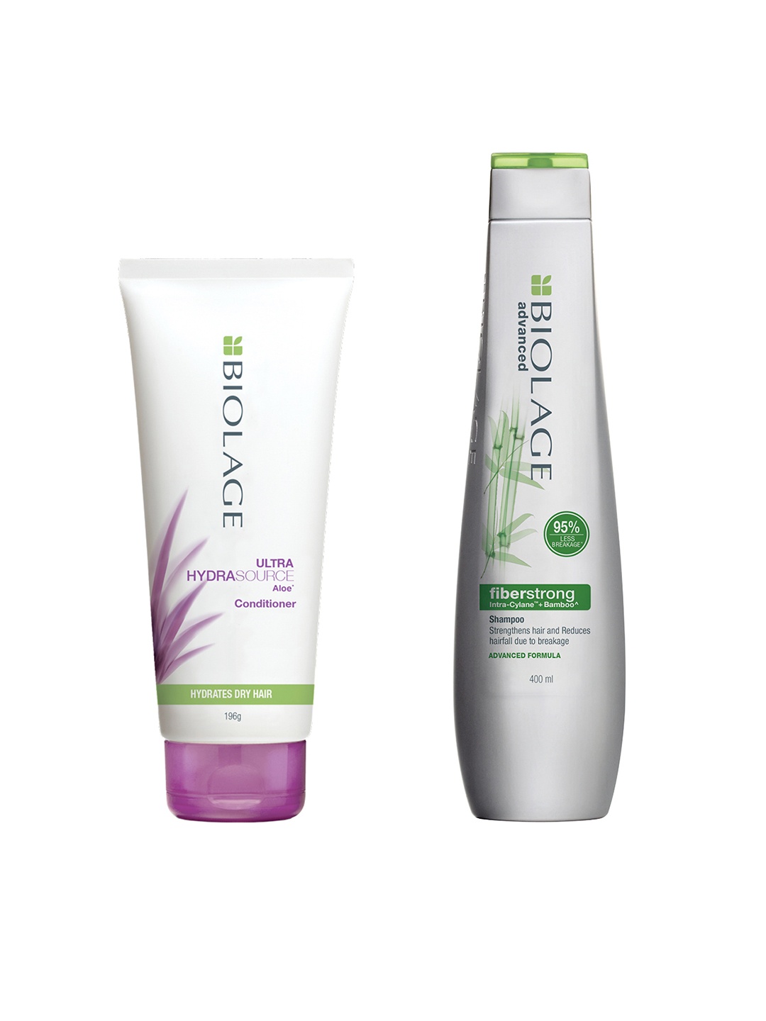 

Biolage Fiberstrong Shampoo and Conditioner Combo, 12x Strength - 400ml + 196g, Grey