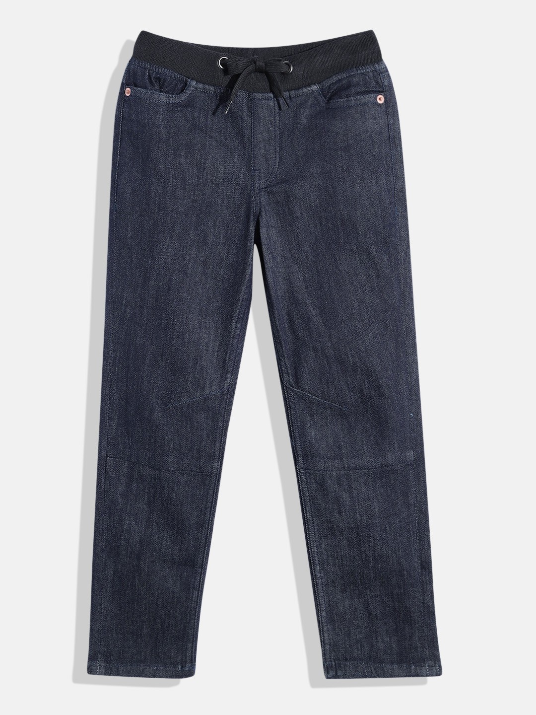 

Allen Solly Junior Boys Mid-Rise Stretchable Jogger Fit Jeans, Navy blue