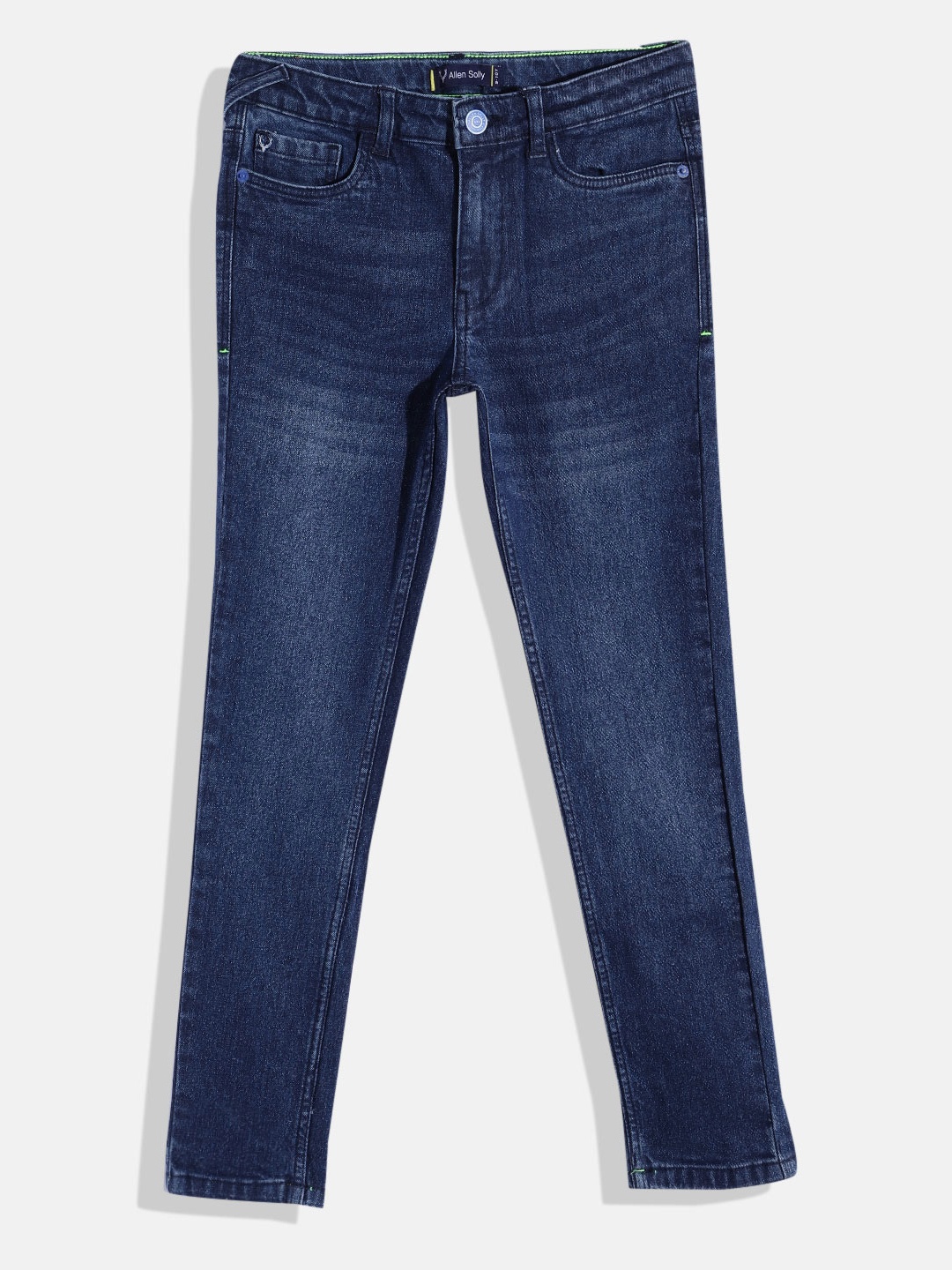 

Allen Solly Junior Boys Light Fade Stretchable Jeans, Navy blue