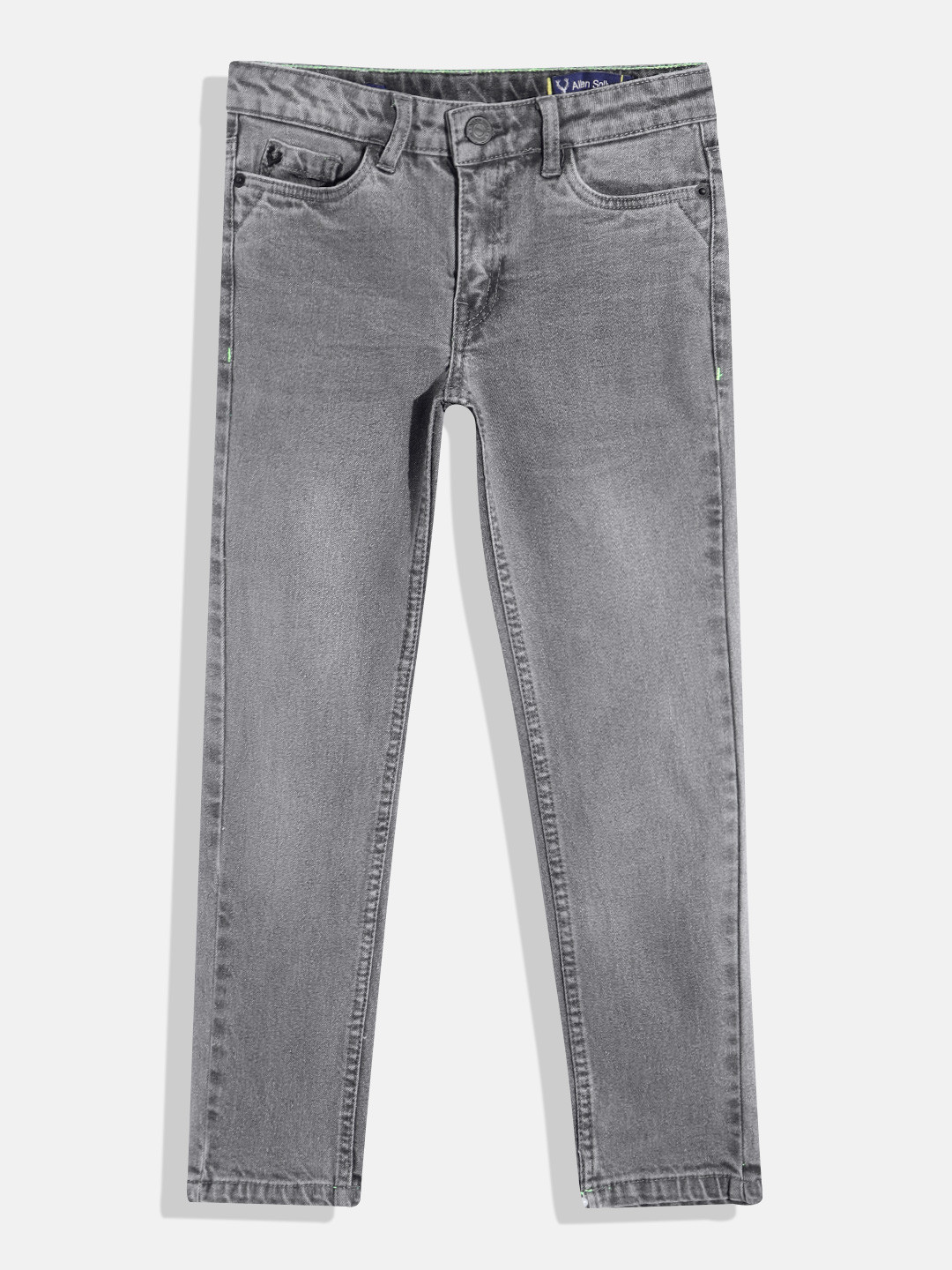 

Allen Solly Junior Boys Mid-Rise Skinny Fit Light Fade Stretchable Jeans, Grey