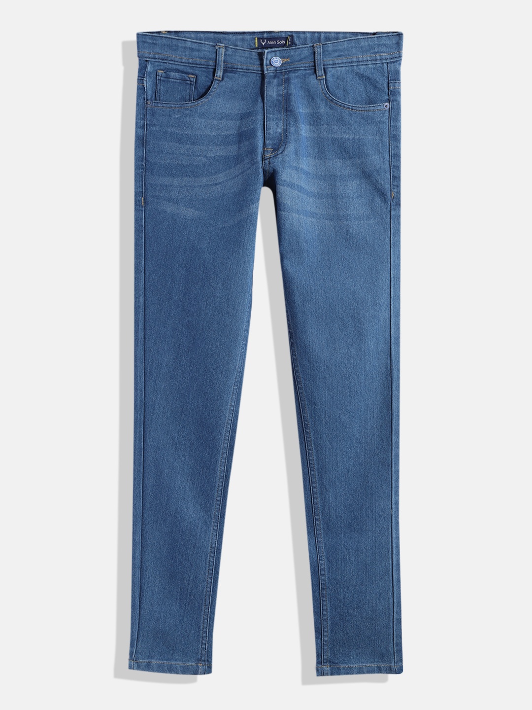 

Allen Solly Junior Boys Skinny Fit Light Fade Stretchable Jeans, Blue