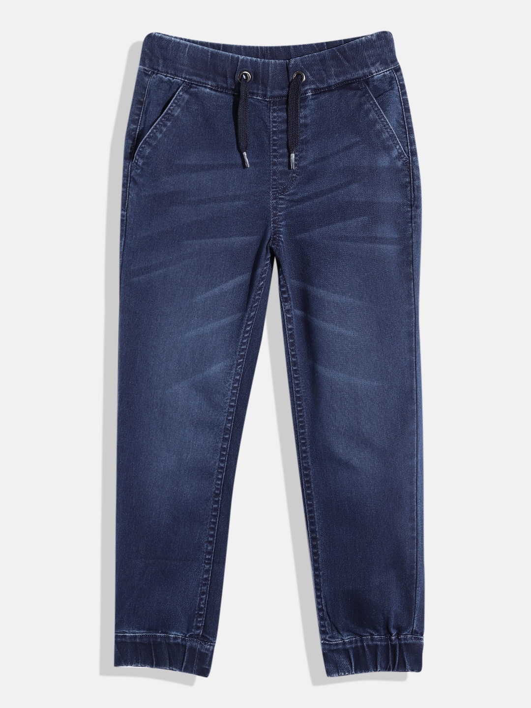

Allen Solly Junior Boys Mid-Rise Stretchable Jogger Fit Jeans, Navy blue