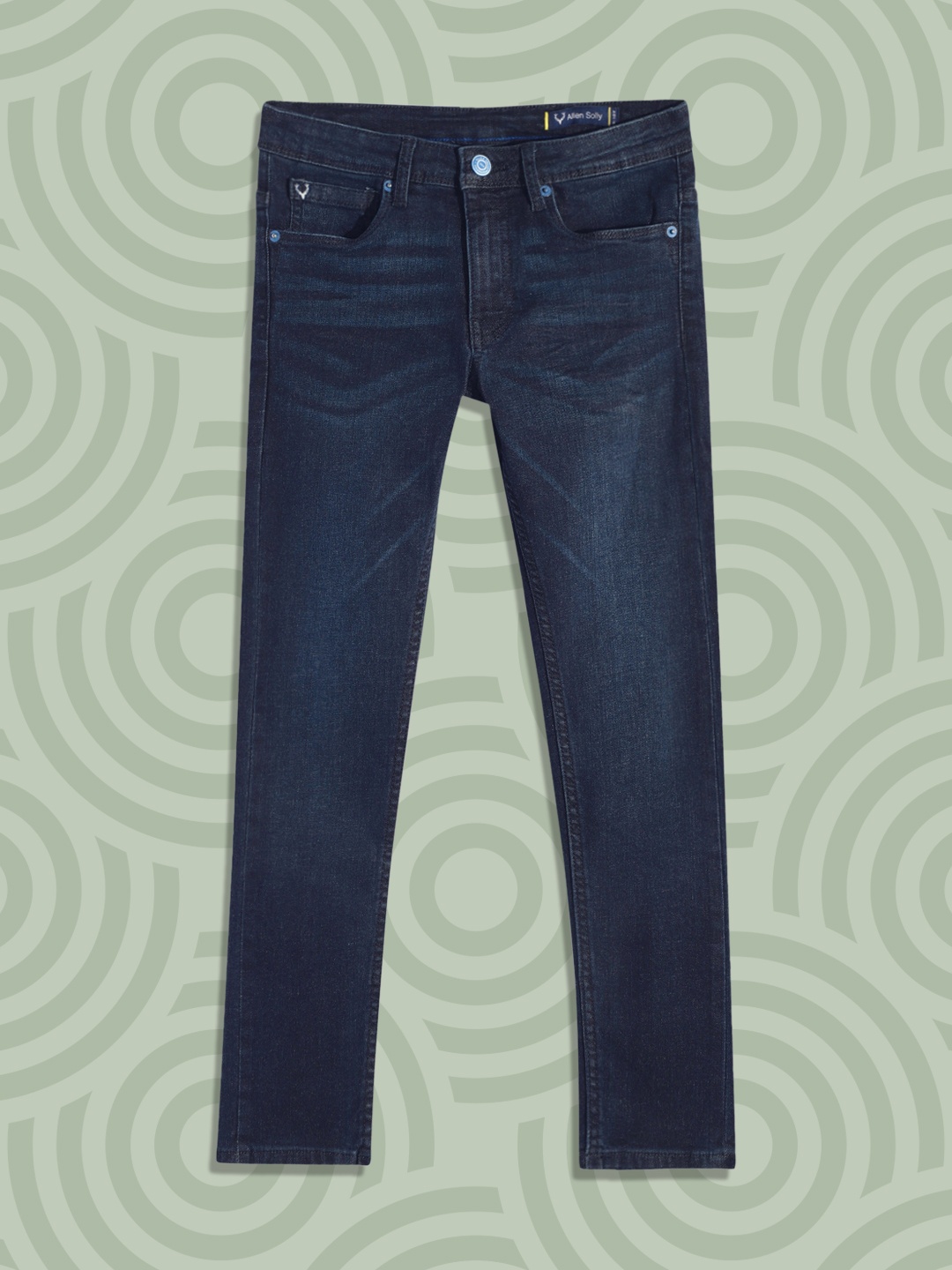 

Allen Solly Junior Boys Navy Blue Light Fade Stretchable Jeans
