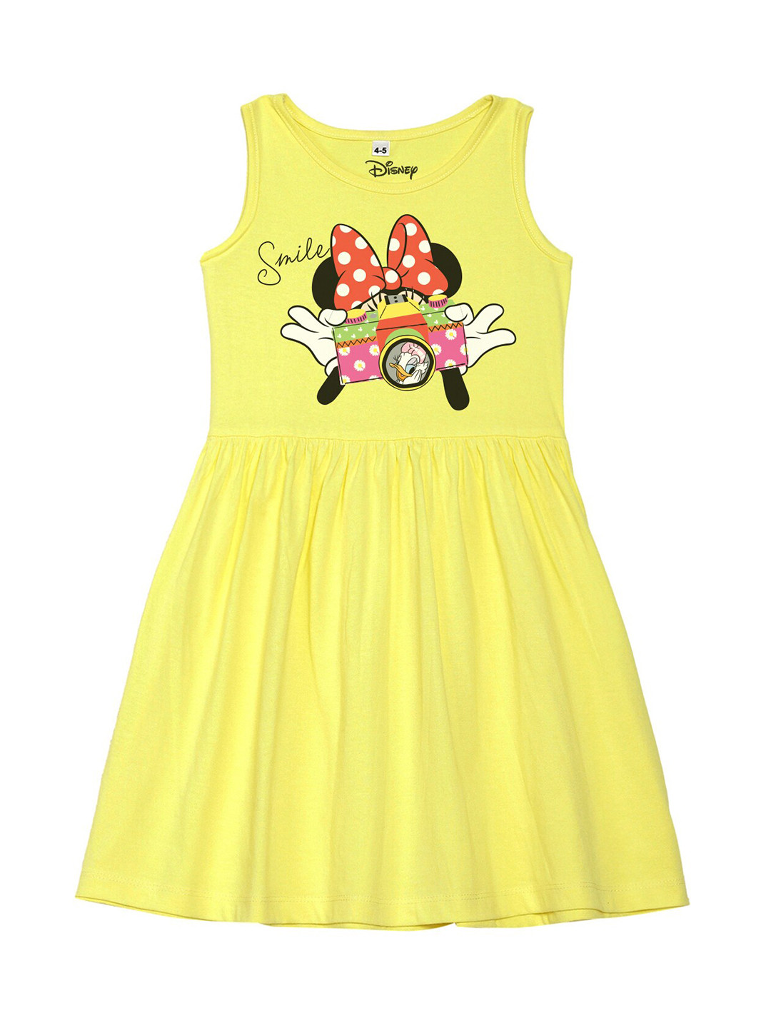 

Disney by Wear Your Mind Yellow Pure Cotton Dress