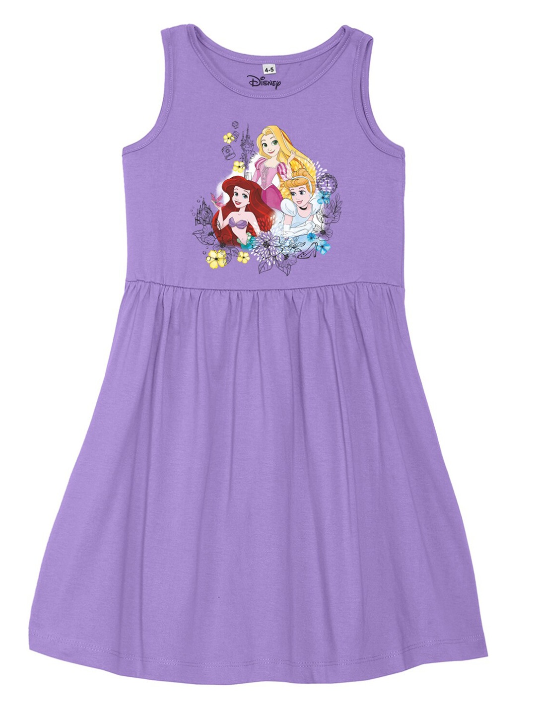 

Disney by Wear Your Mind Lavender Printed Dress