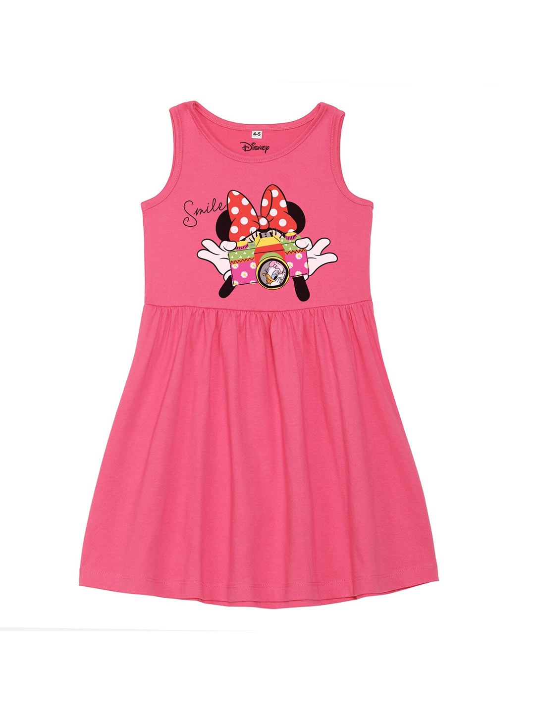 

Disney by Wear Your Mind Pink Pure Cotton Dress