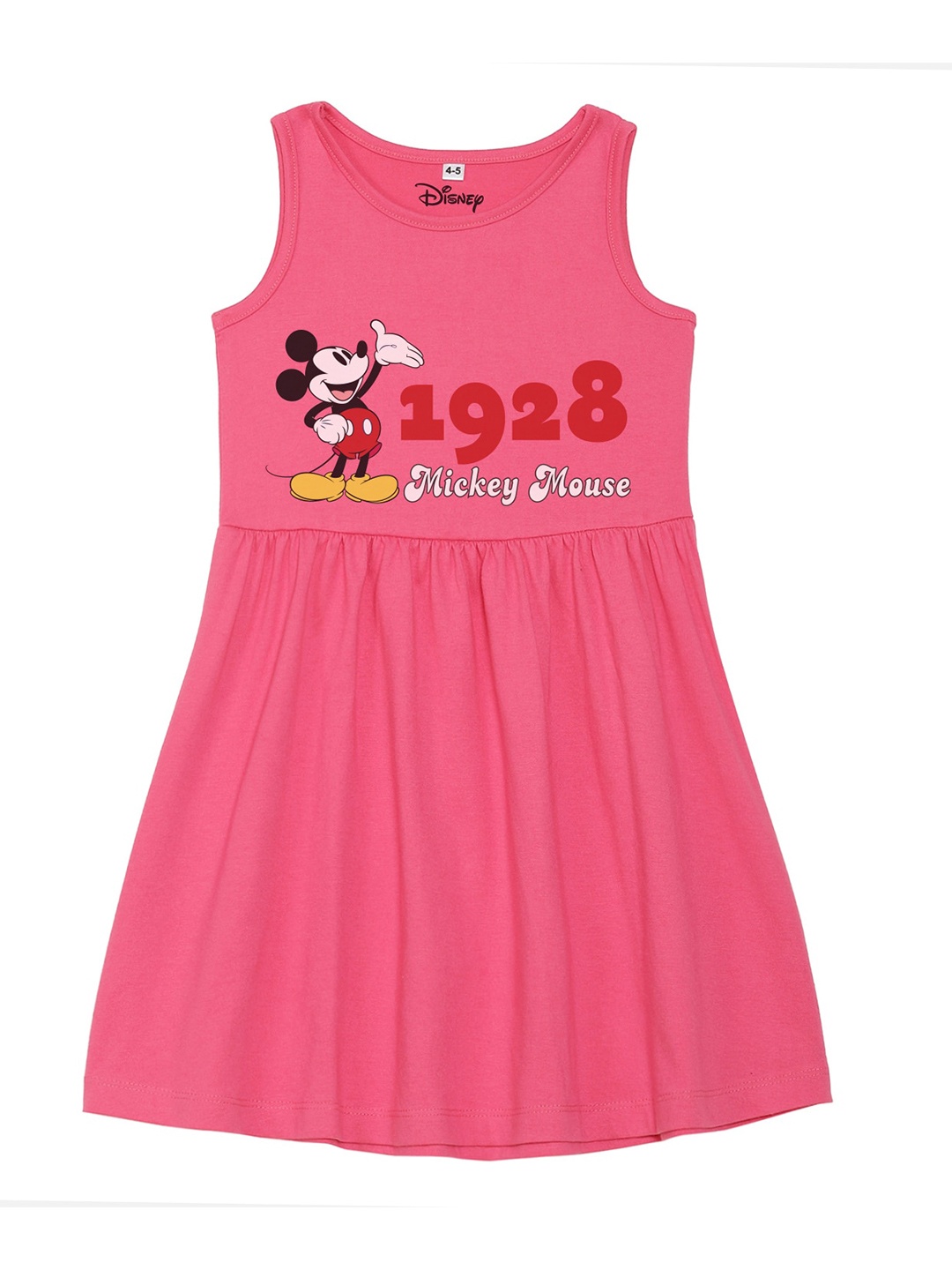 

Disney by Wear Your Mind Pink Pure Cotton A-Line Dress