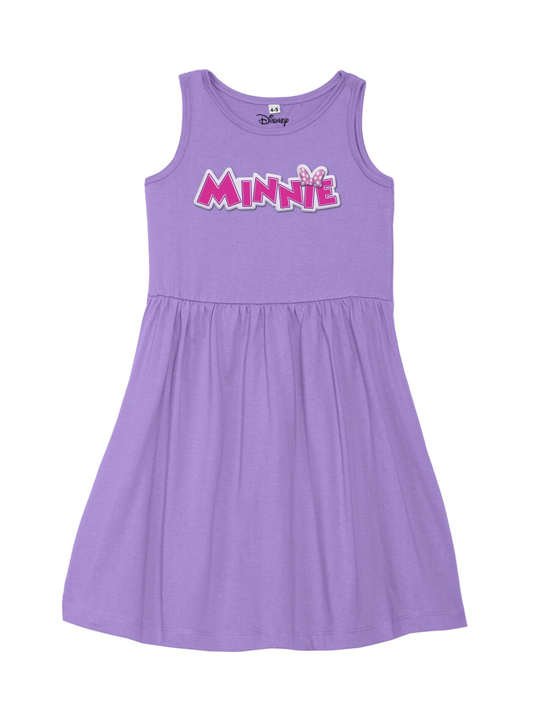 

Disney by Wear Your Mind Girls Purple Printed Cotton Dress