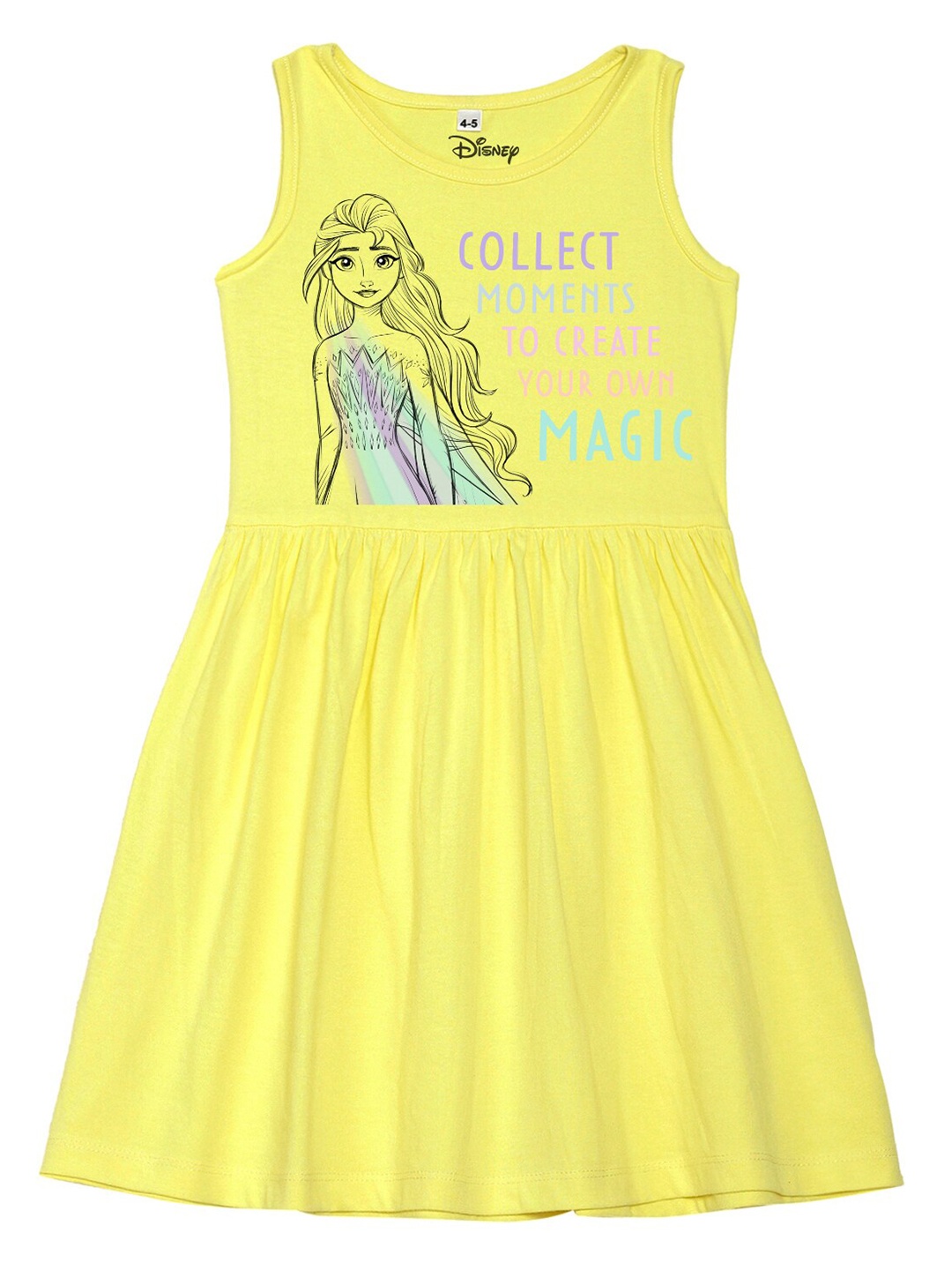 

Disney by Wear Your Mind Yellow Pure Cotton Dress