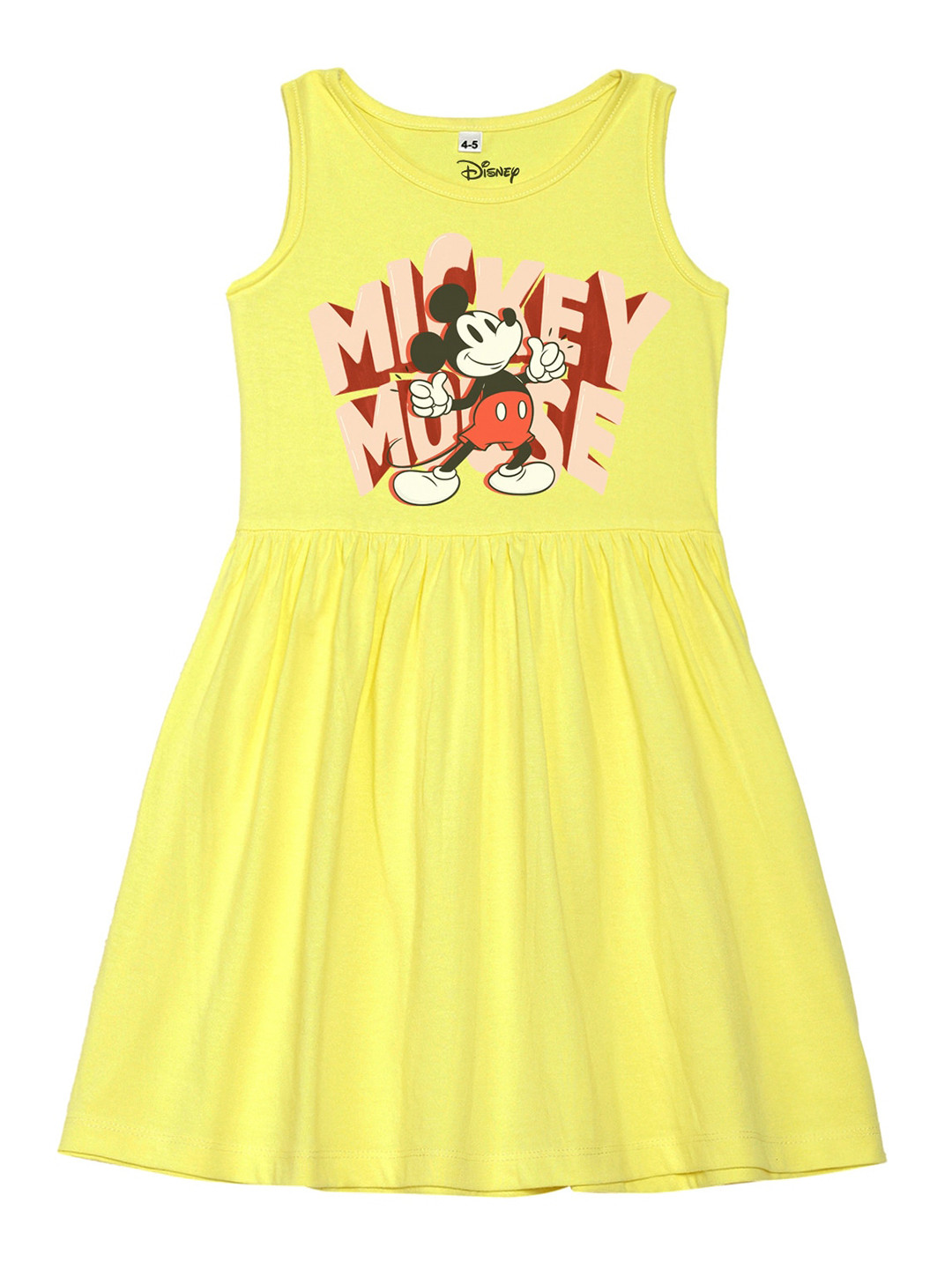 

Disney by Wear Your Mind Yellow & Red Pure Cotton Dress