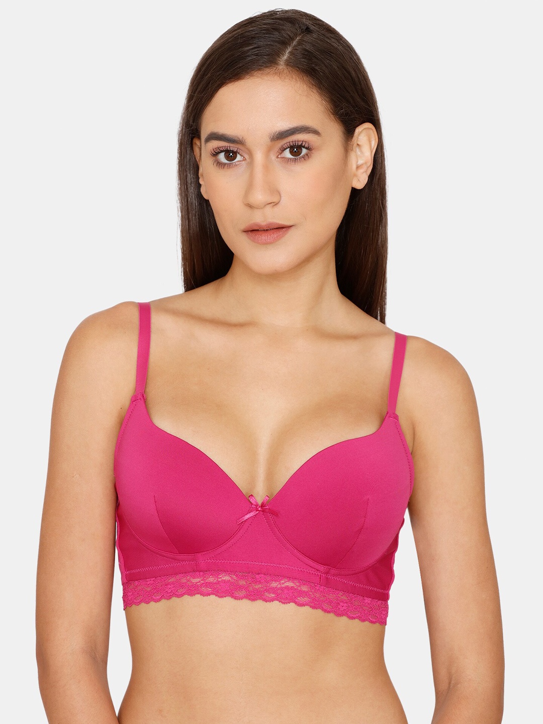 

Rosaline by Zivame Pink Solid Lightly Padded T-Shirt Bra