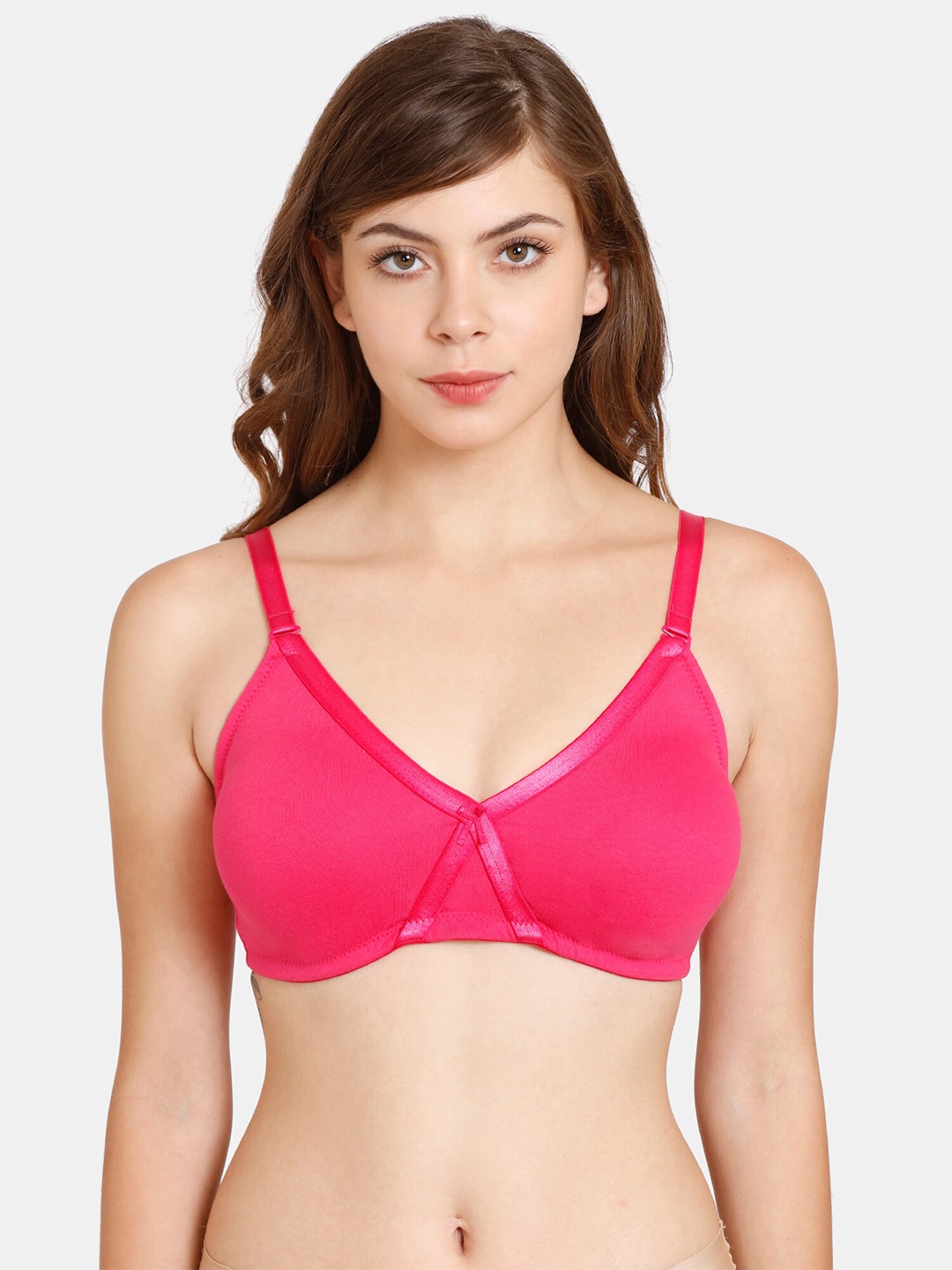 

Rosaline by Zivame Pink Lightly Padded Bra