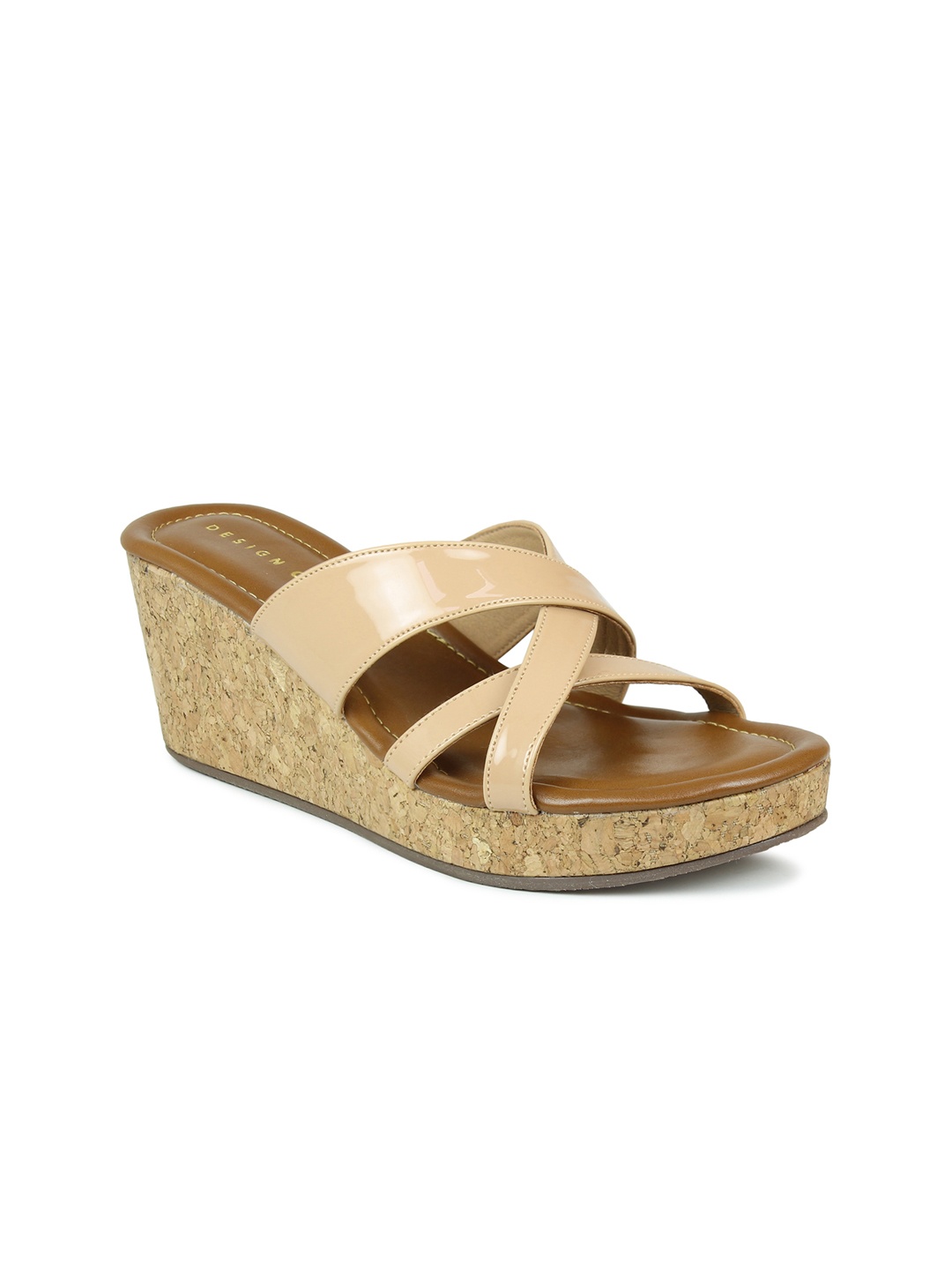 

DESIGN CREW Women Beige Wedge Heels