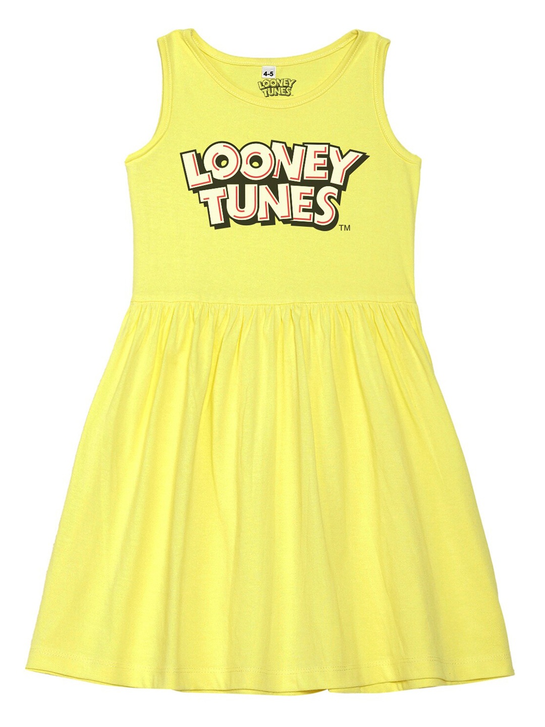 

Looney Tunes by Wear Your Mind Girls Yellow Printed Dress