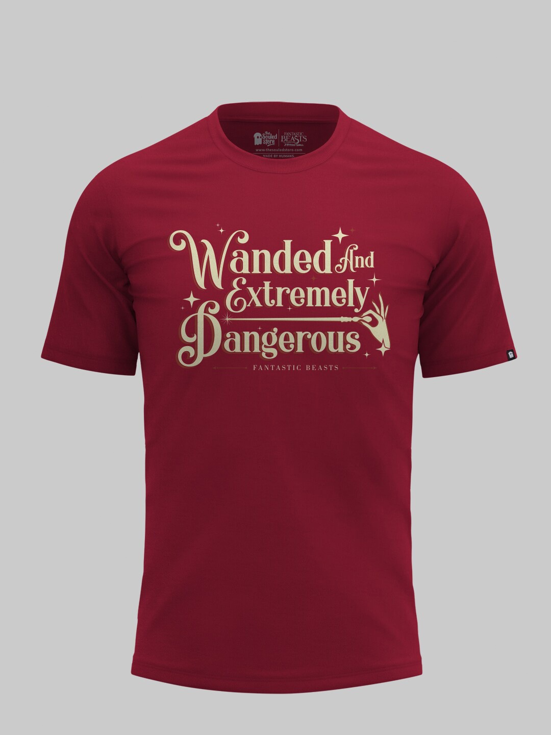 

The Souled Store Men Maroon Typography Printed Cotton T-shirt