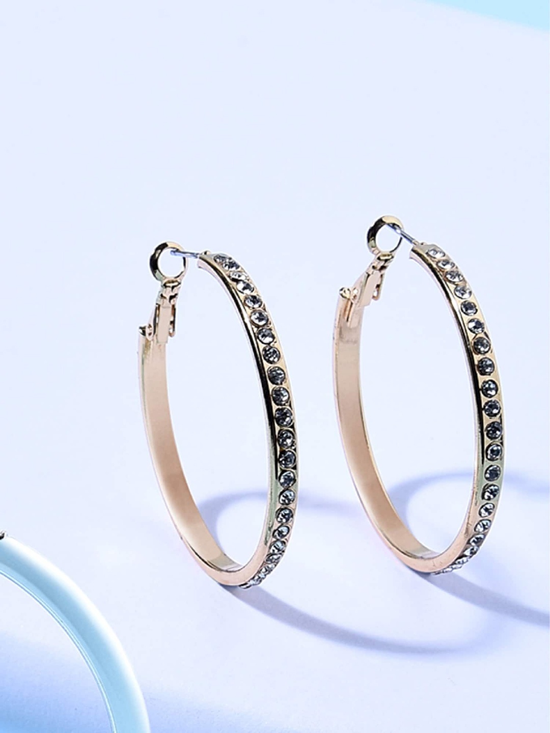 

ToniQ Gold-Toned Circular Hoop Earrings