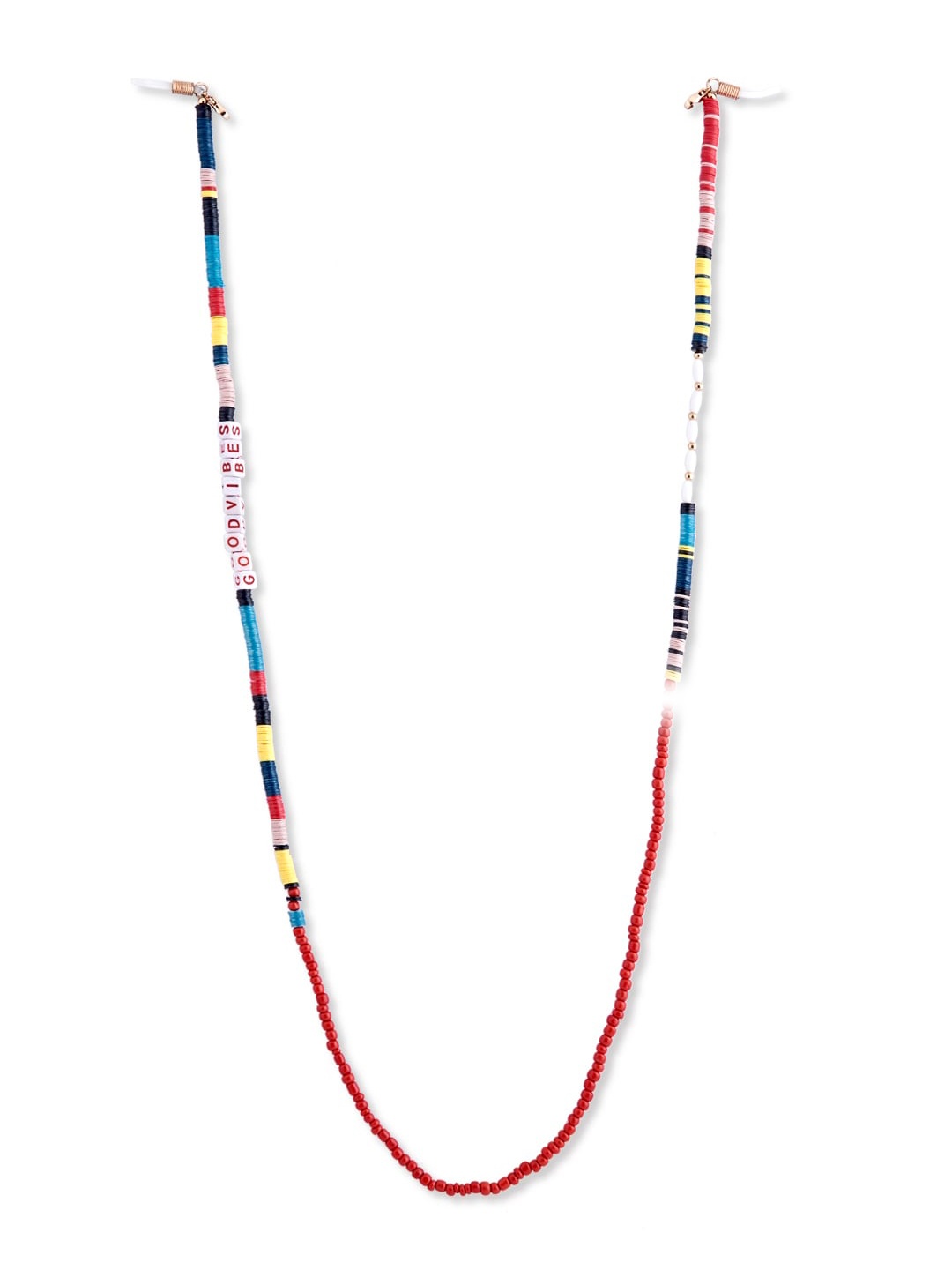 

ToniQ Women Multicoloured Stylish Beaded Mask & Sunglass Chain, Multi