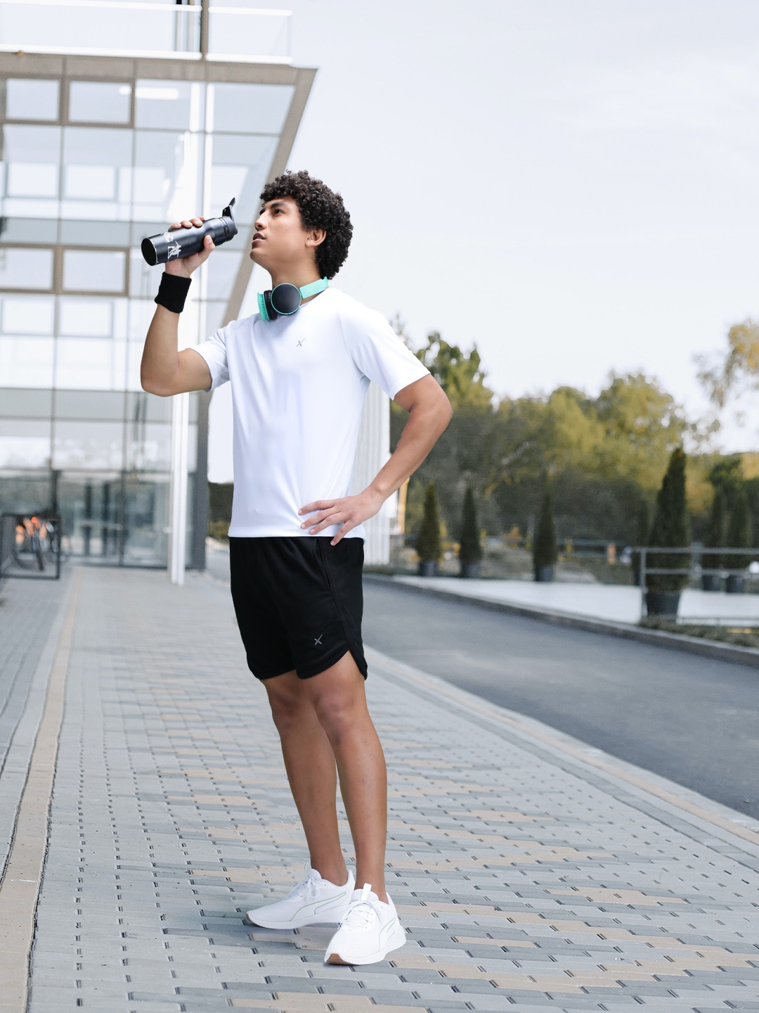 

HRX by Hrithik Roshan Men Black Solid Sports RAPID-DRY Shorts