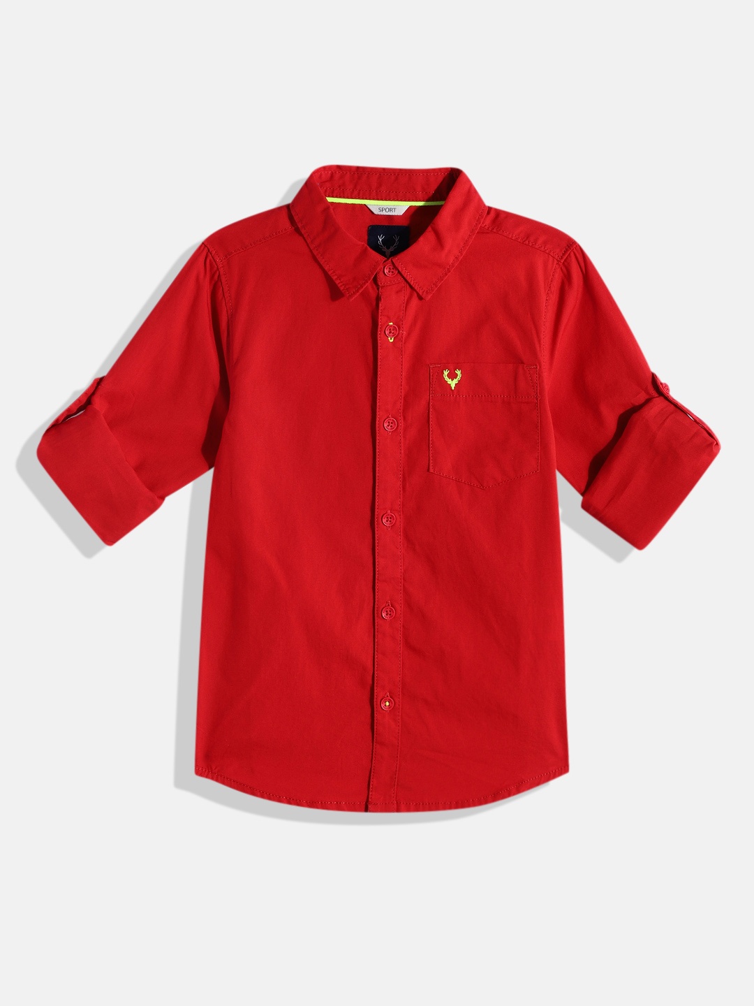 

Allen Solly Junior Boys Pure Cotton Casual Shirt, Red
