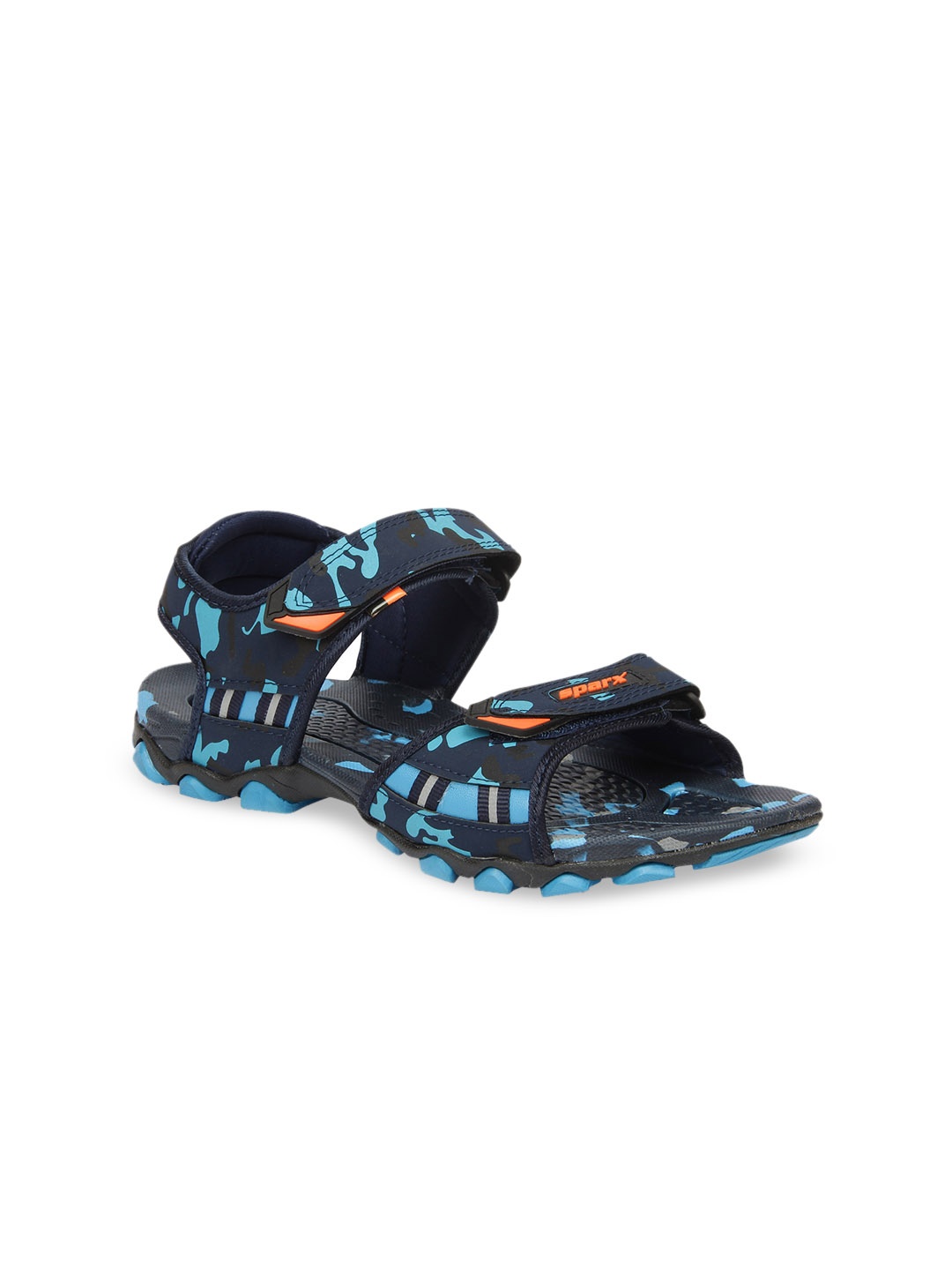 

Sparx Men Blue Camouflage Printed Sports Sandal