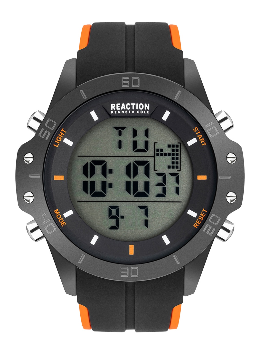 

REACTION KENNETH COLE Men Black Dial & Black Straps Digital Watch KRWGP2194203