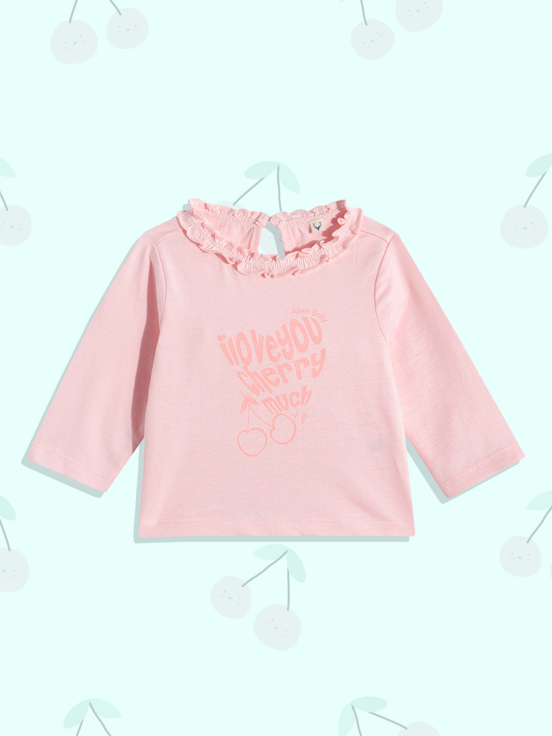 

Allen Solly Junior Girls Pink Typography Printed Pure Cotton T-shirt