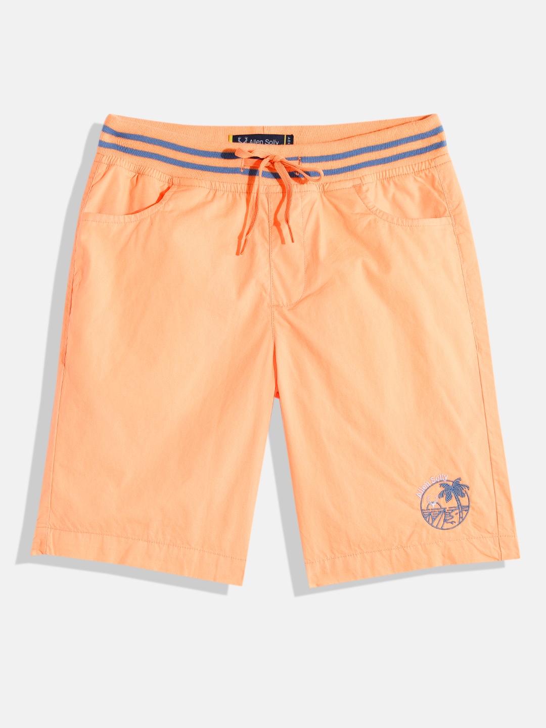 

Allen Solly Junior Boys Orange Pure Cotton Shorts