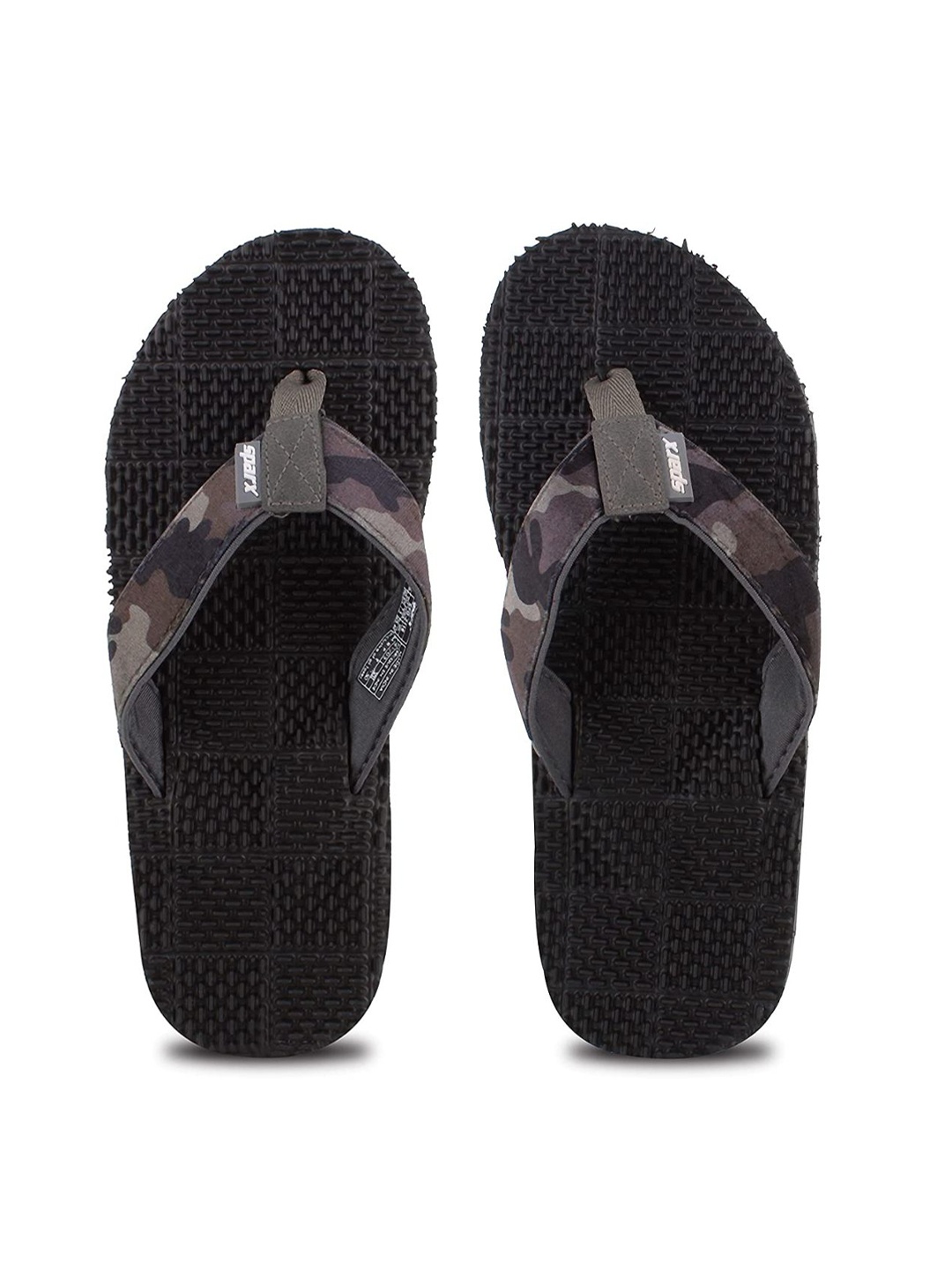 

Sparx Men Black Self Design Rubber Thong Flip-Flops