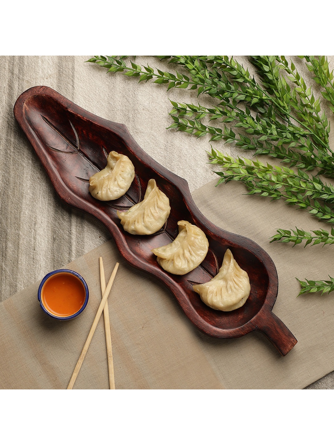 

The Decor Mart Brown Wooden Serving Platter