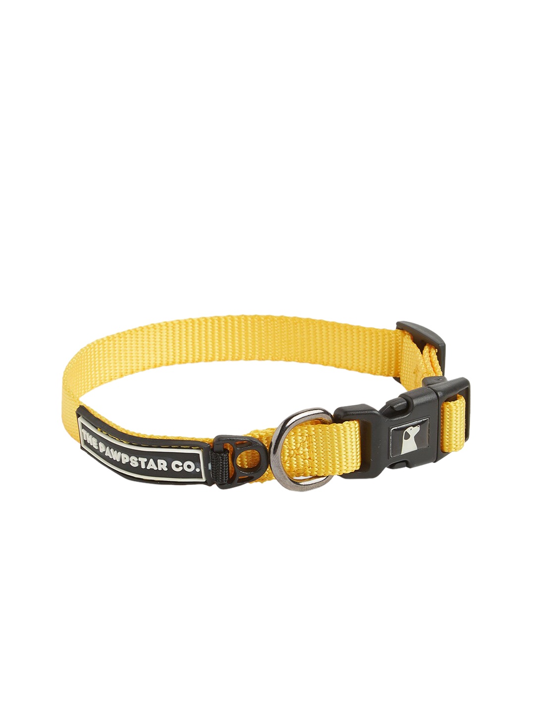 

thepawpstarco Yellow Solid Pet Collars